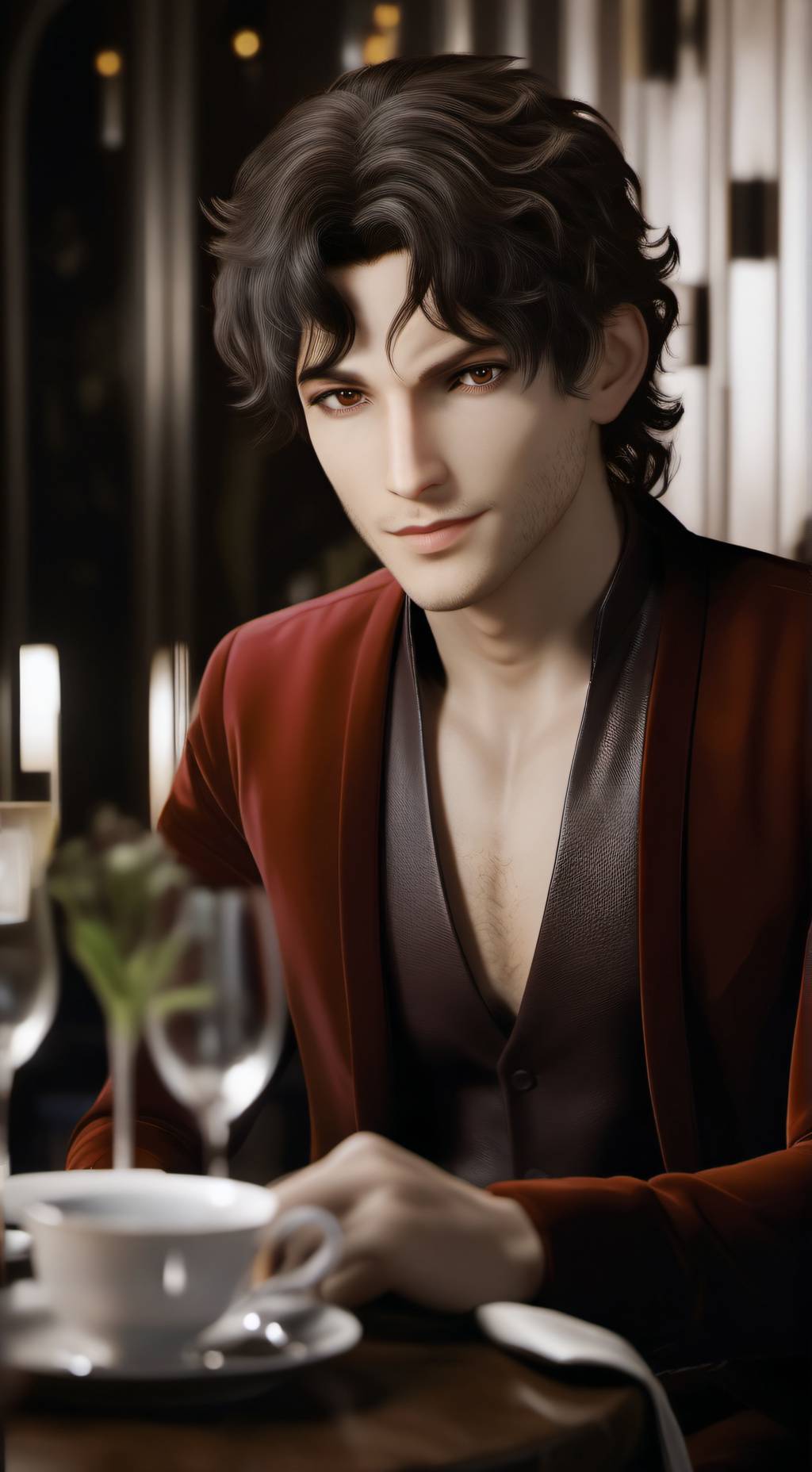 ai character: Étienne background