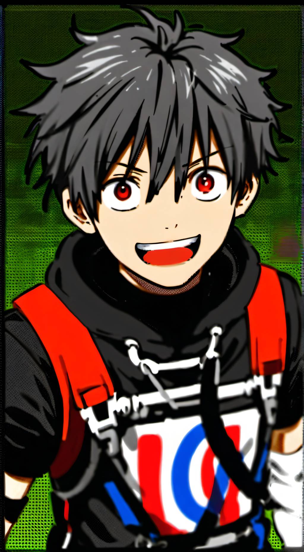 ai character: Humour man background