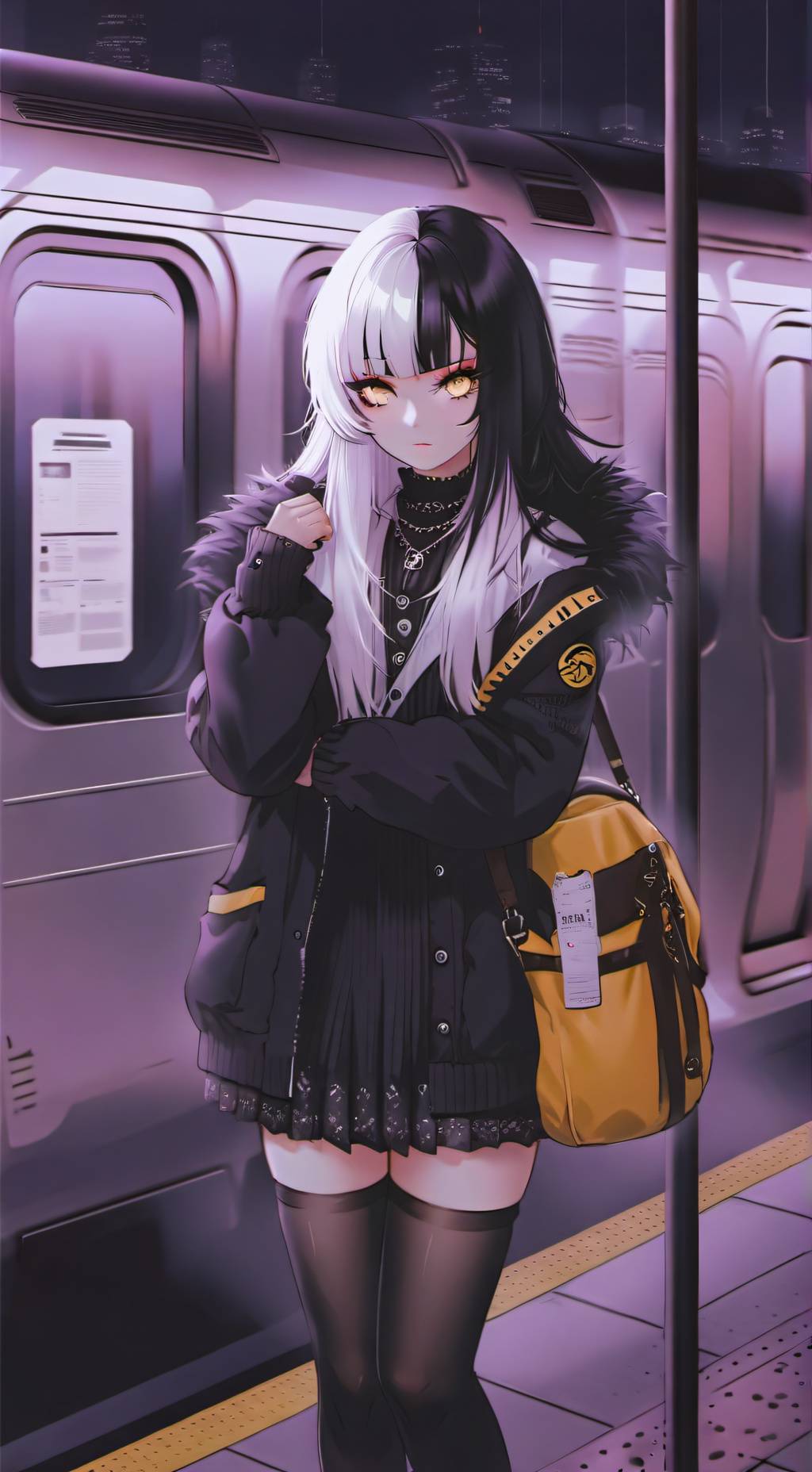 ai character: Kaguya Yozakura background