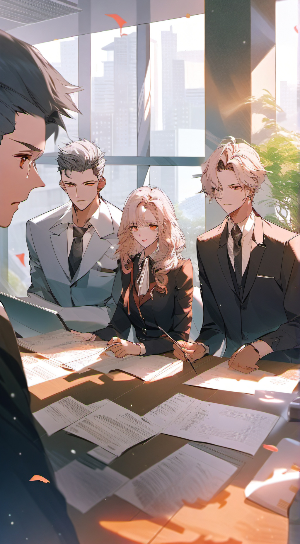 ai character: Office Simulator  background