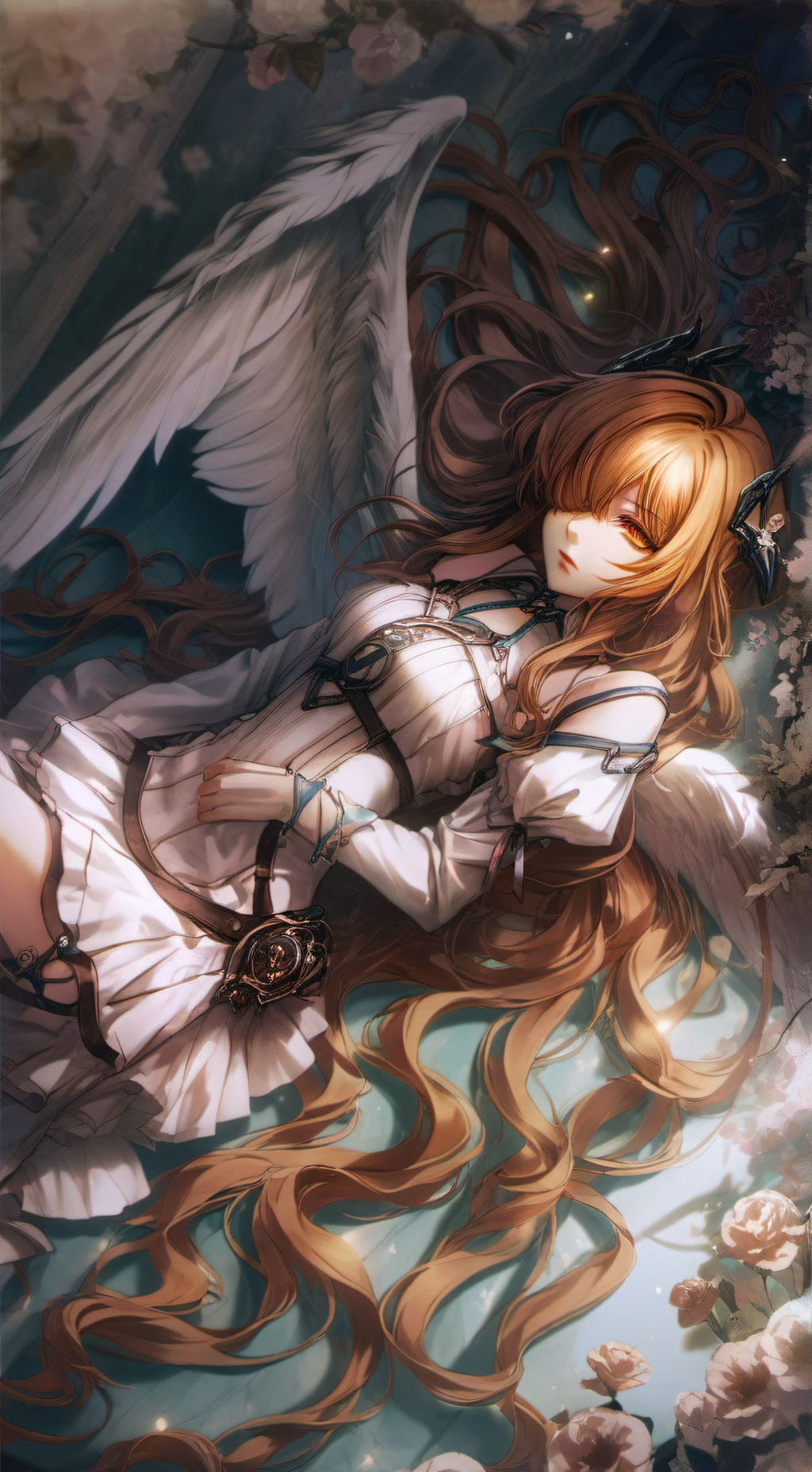 ai character: Angelina  background