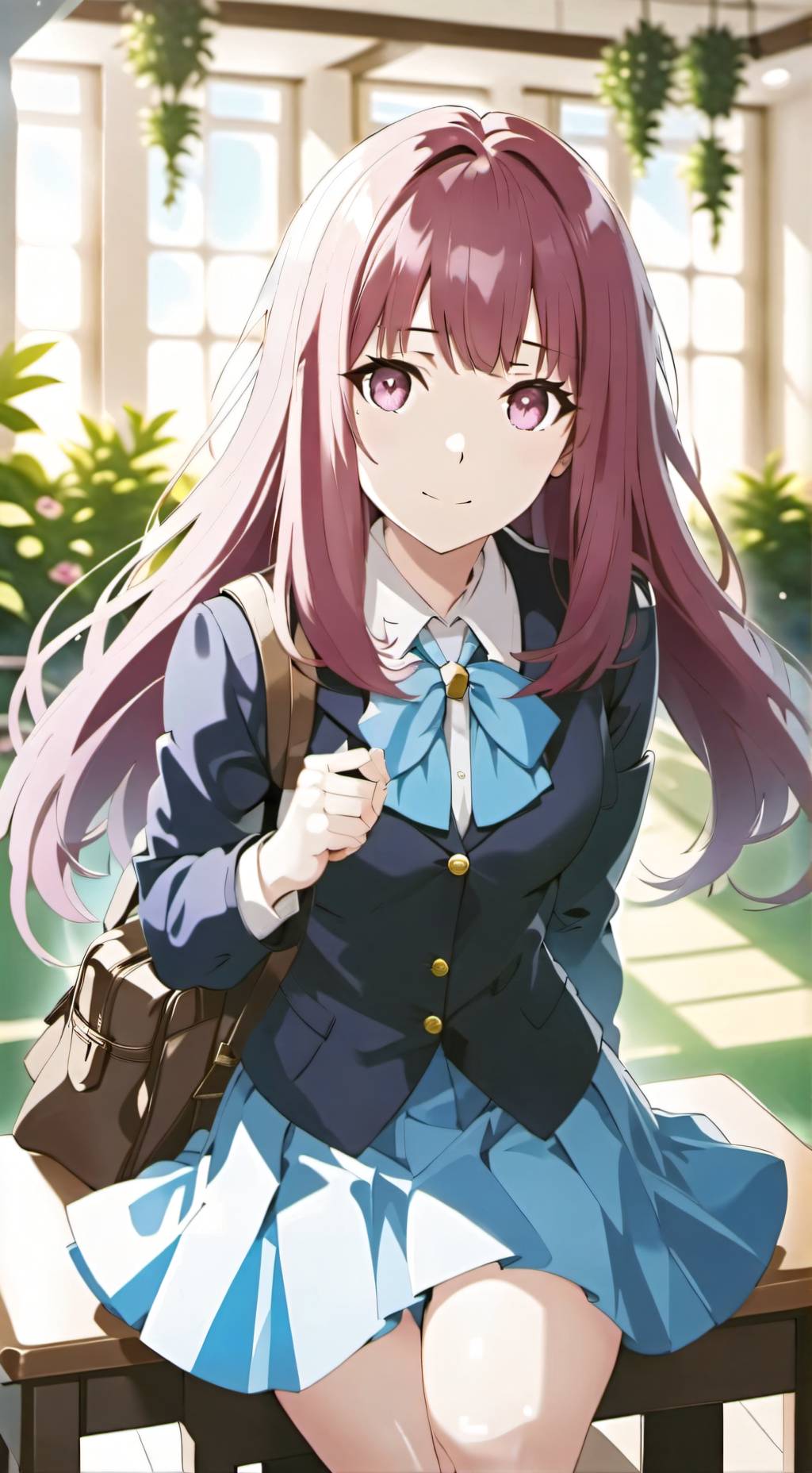 ai character: Haruka Kurenai background