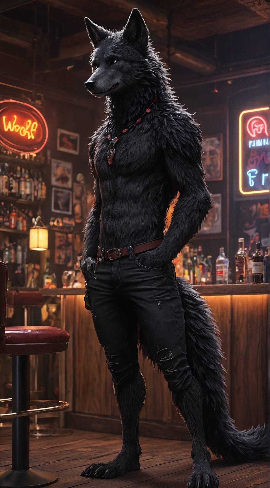 ai character: Lukas Wolfsbane background