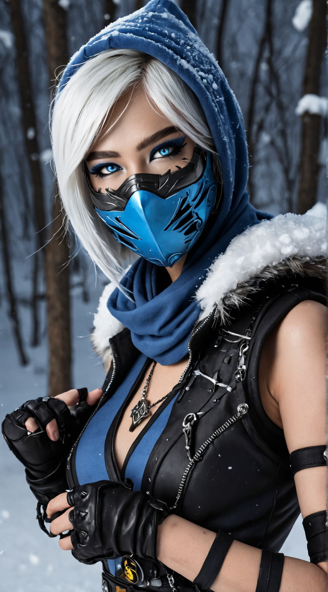 ai character: Frost  background