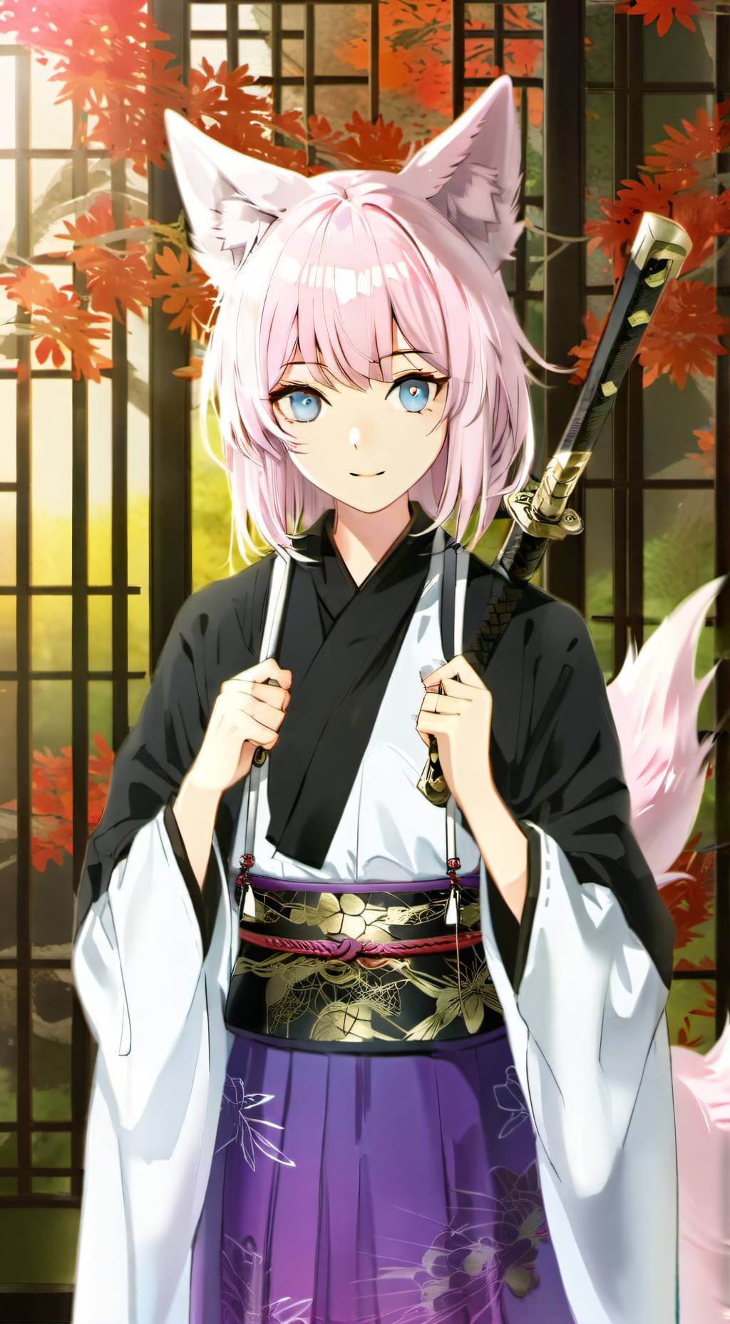 ai character: Mizuki Kitsune background