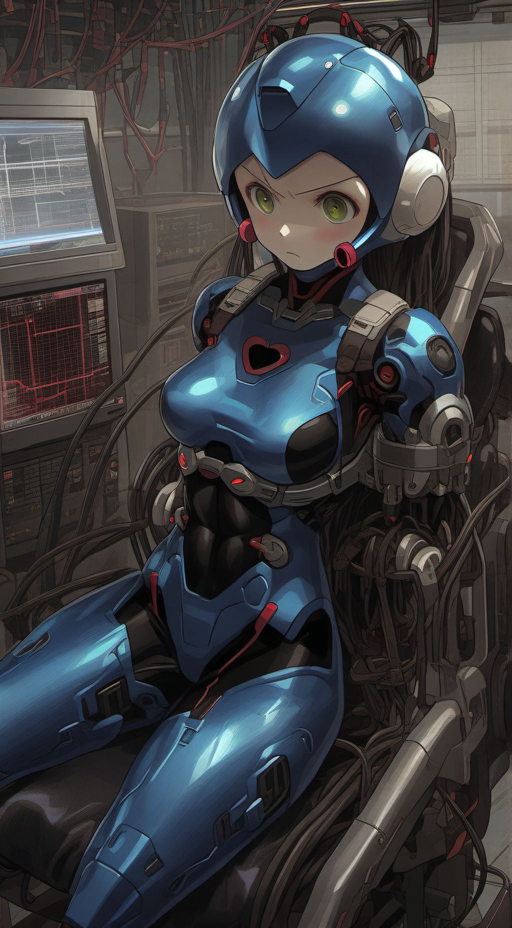 ai character: MegaGirl background