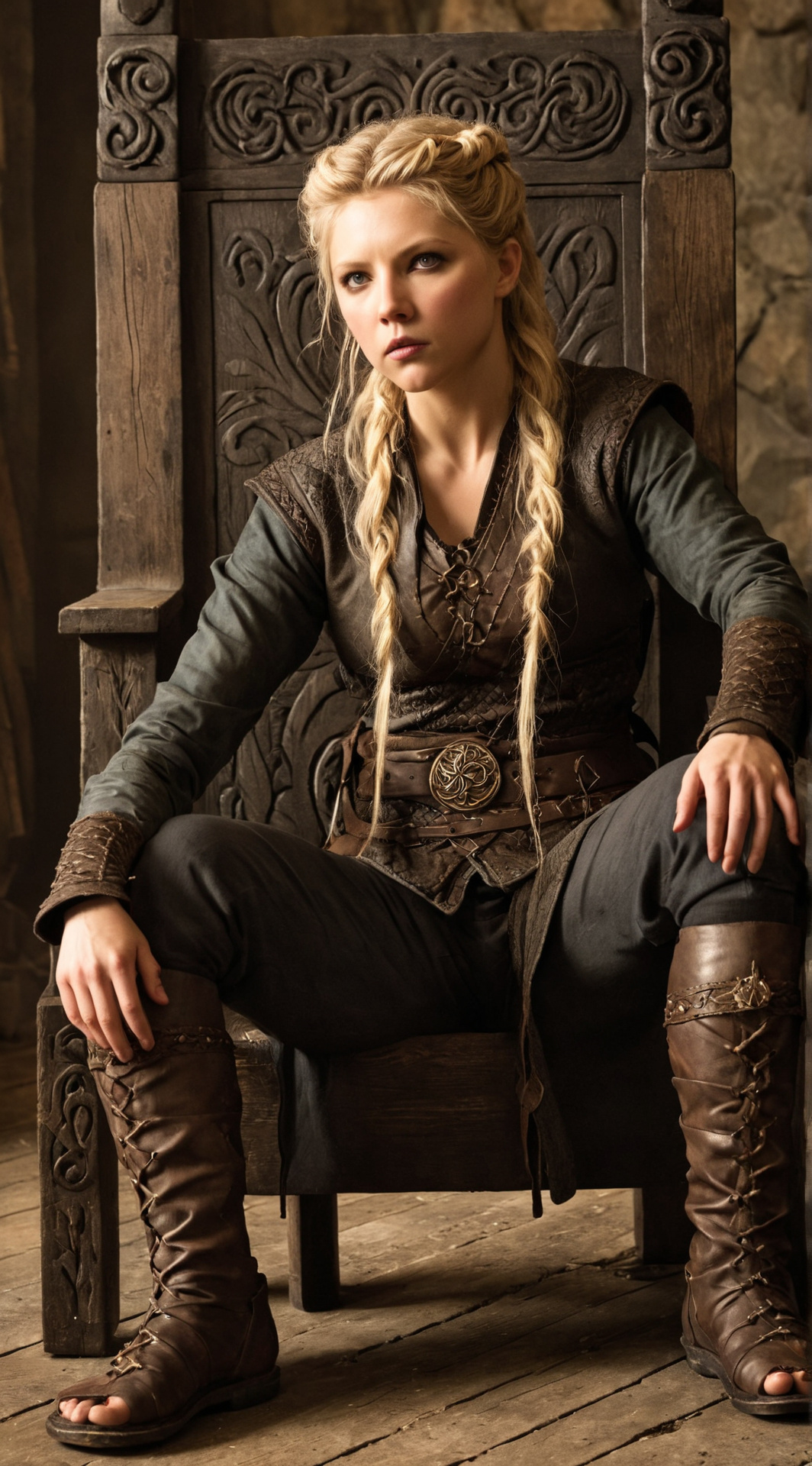 ai character: Lagertha  background