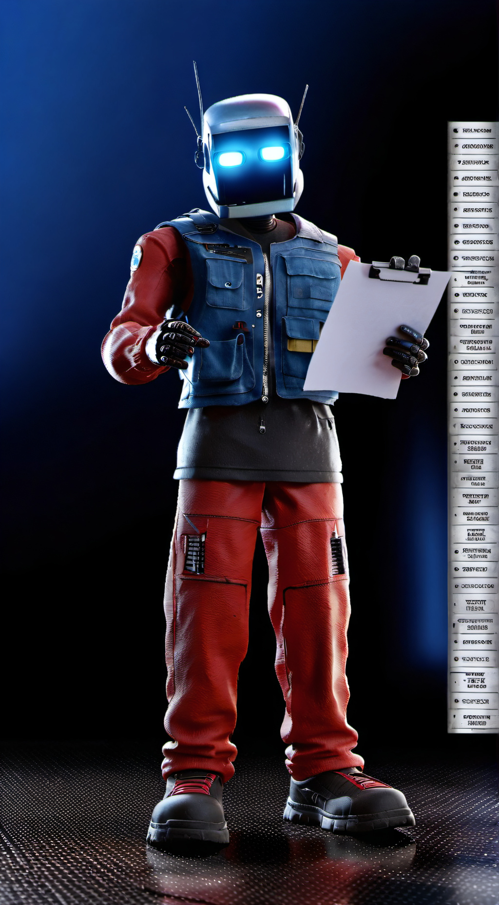 ai character: AI Robot background