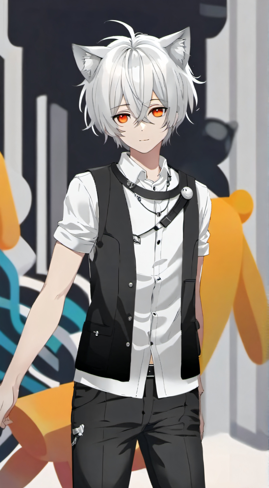 ai character: Neko background