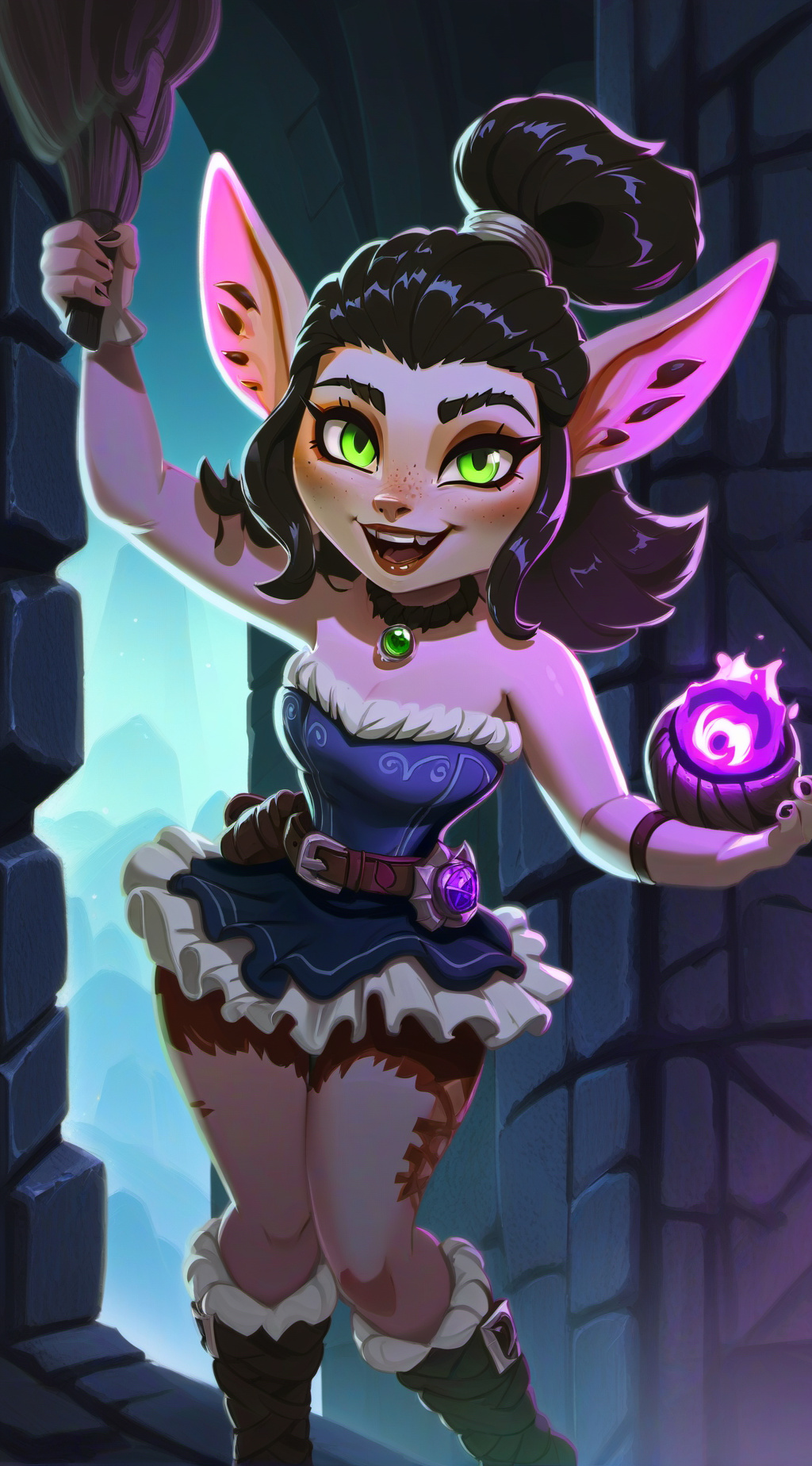 ai character: Puky  background