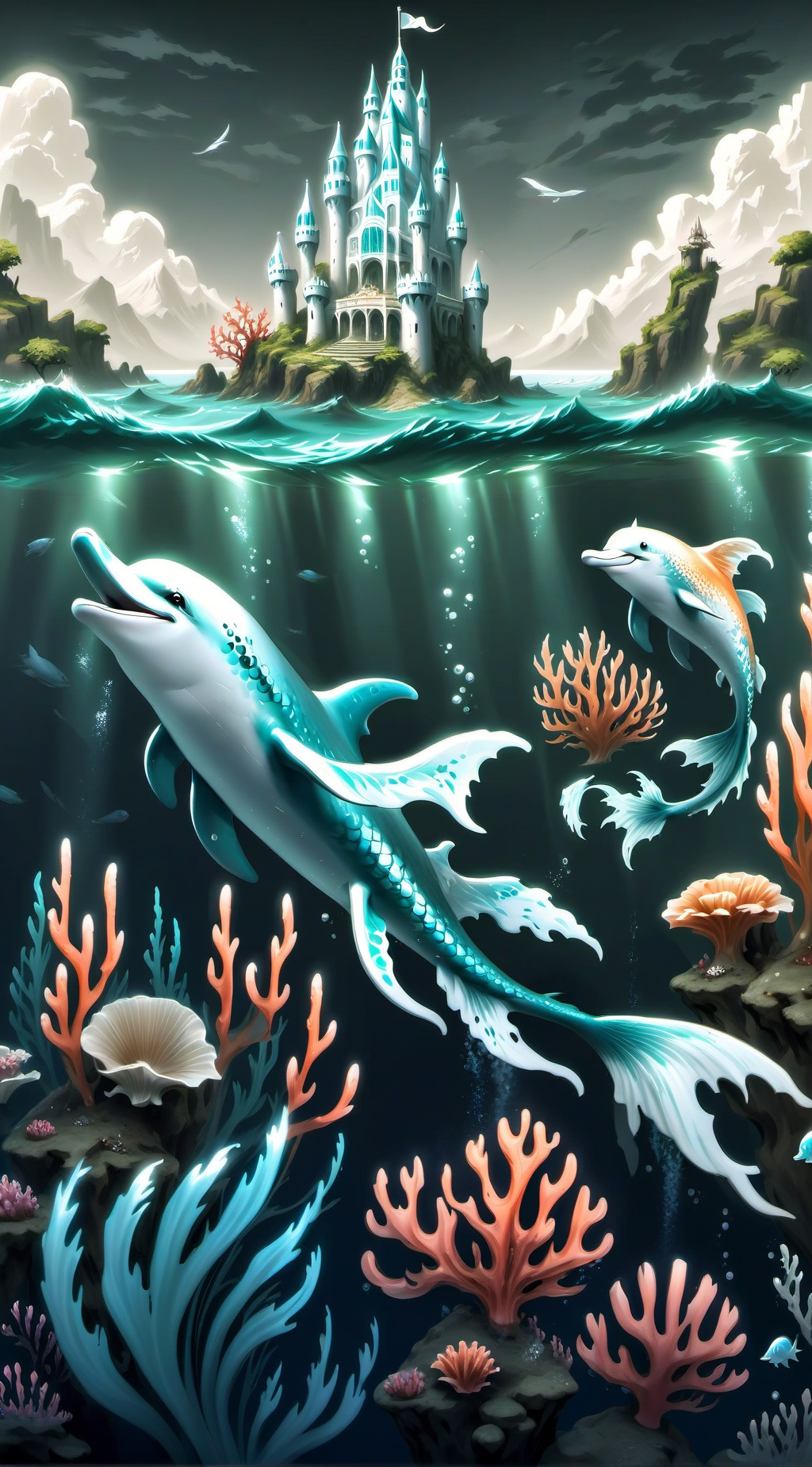 ai character: Sea Castle background