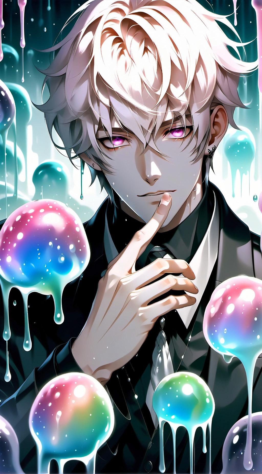 ai character: Slime boy/sammy background