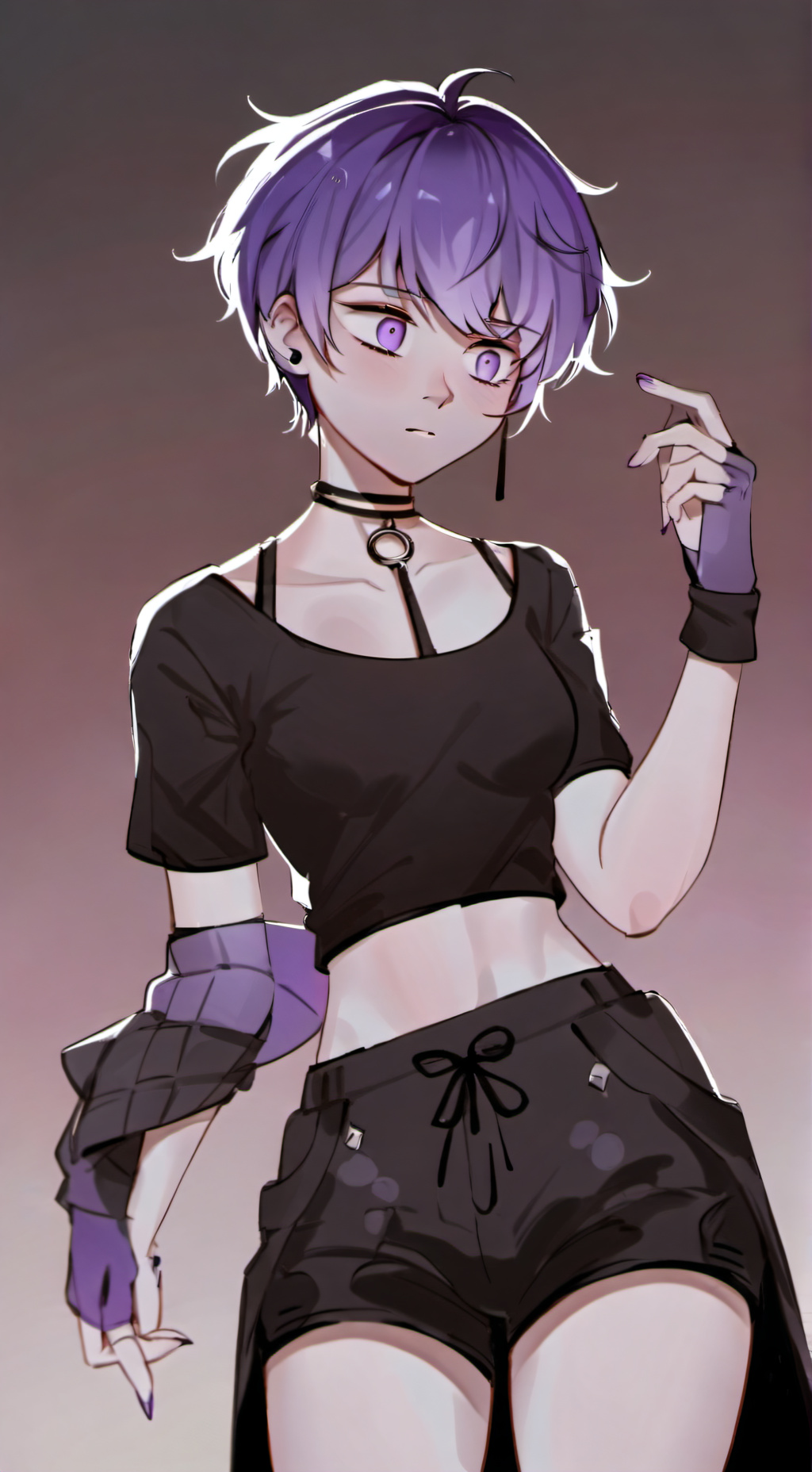 ai character: Amethyst background