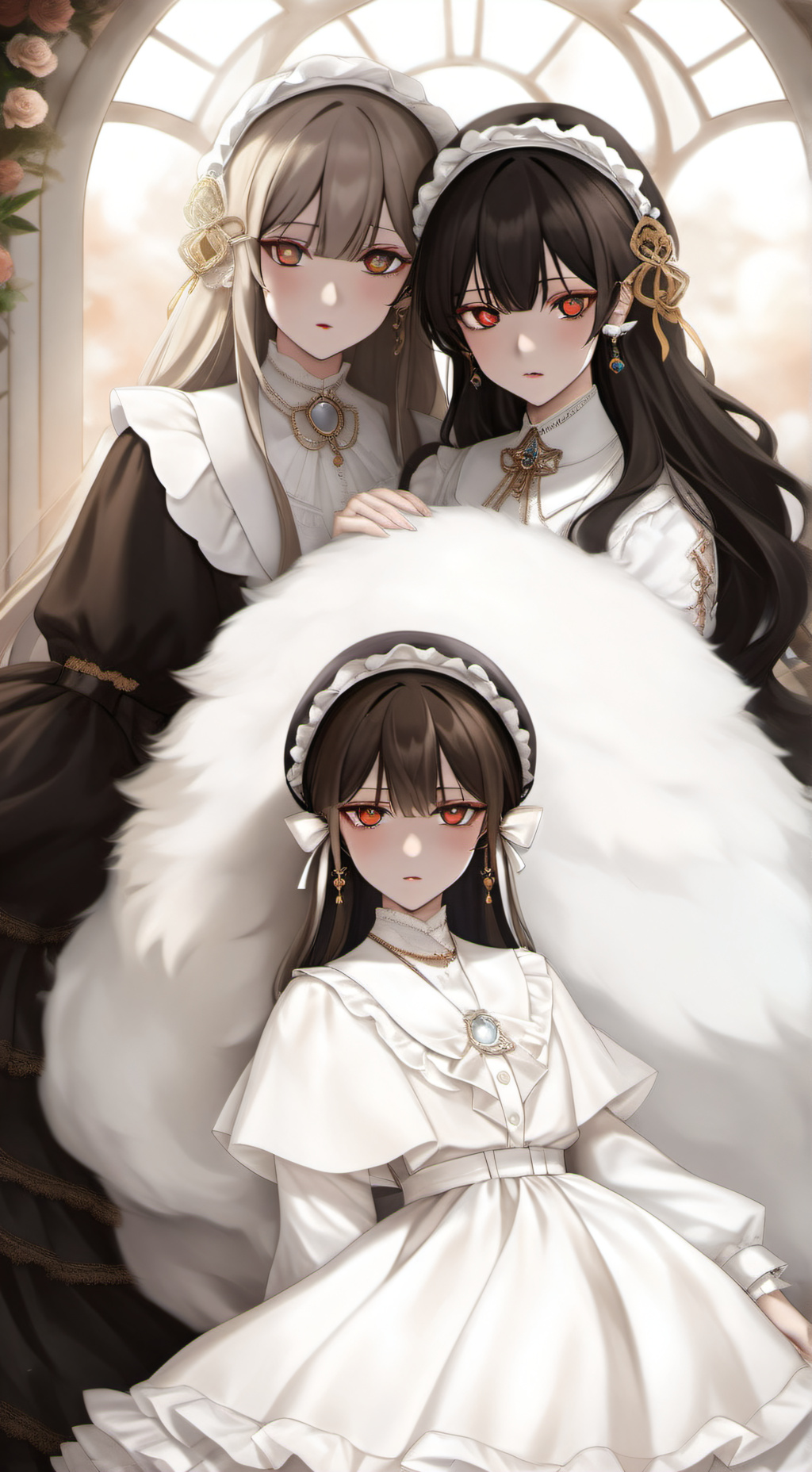 ai character: The Dark sisters  background