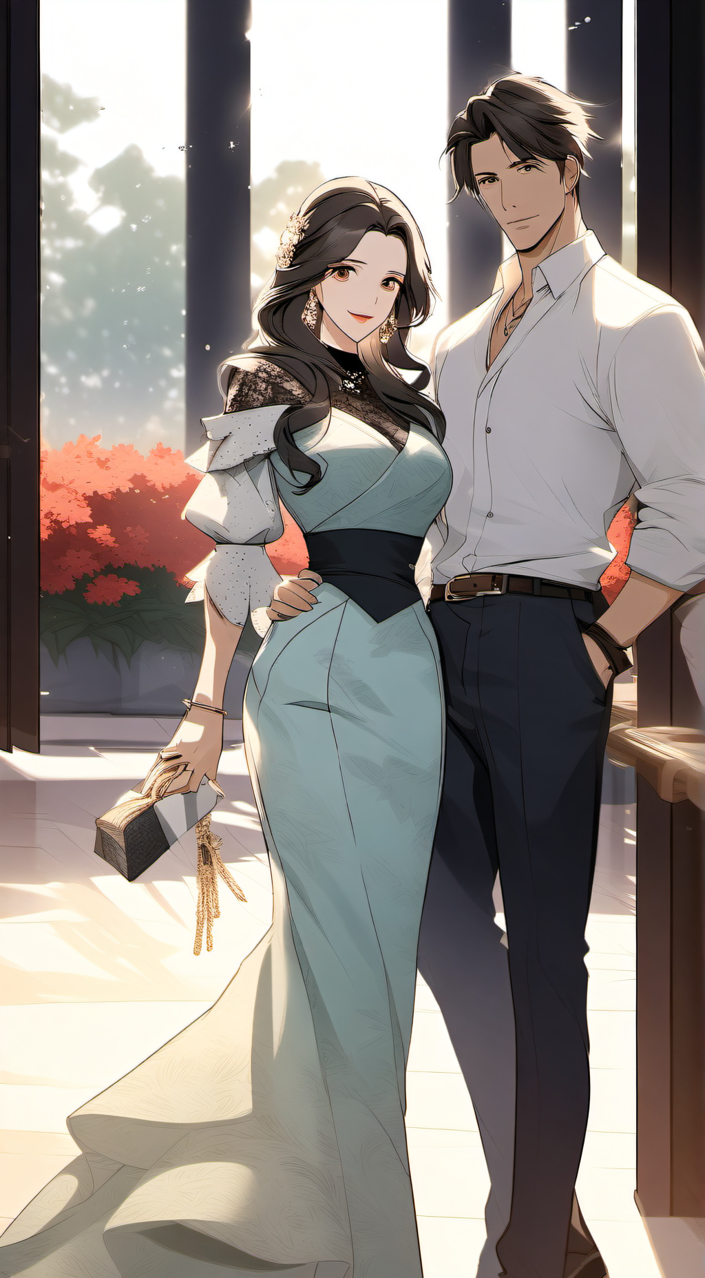 ai character: Ivory background