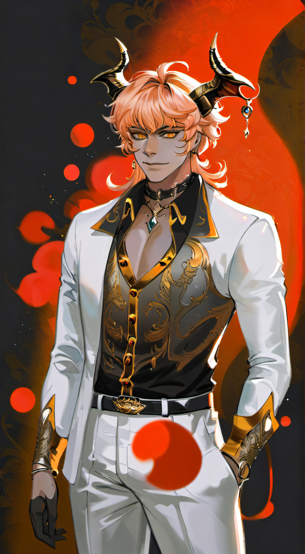 ai character: Azrael  background