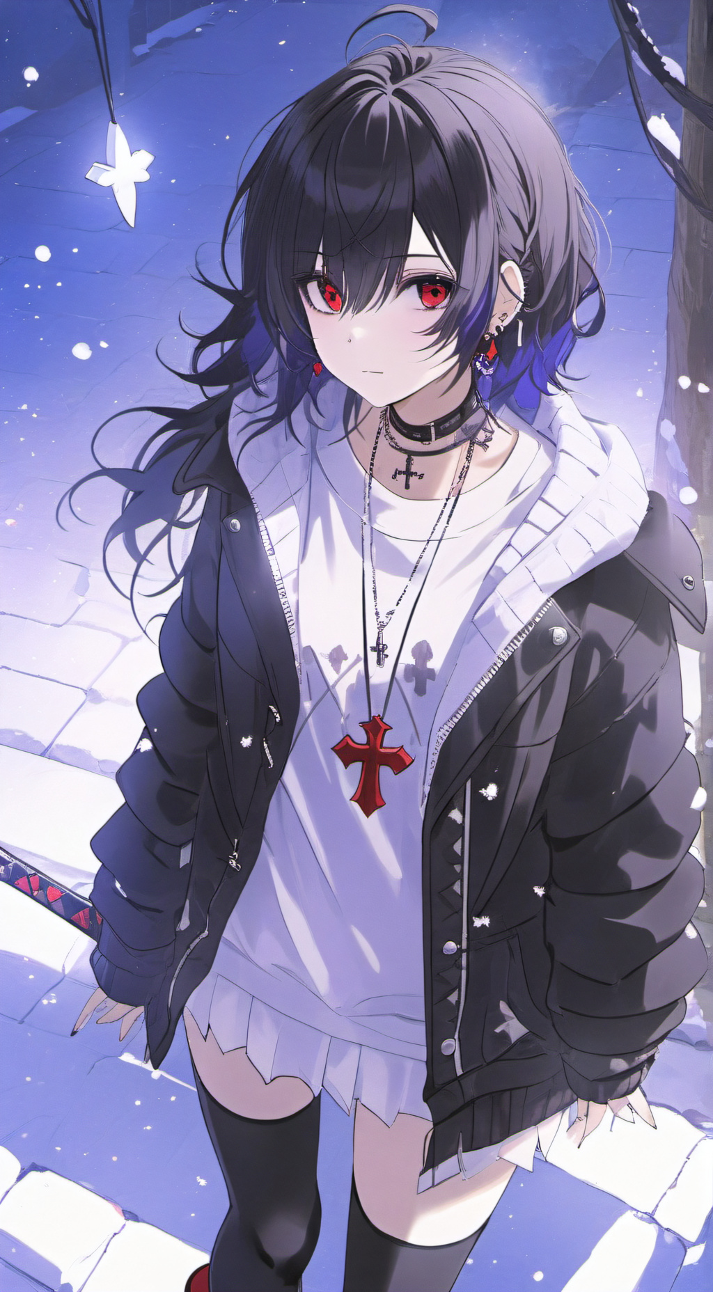 ai character: Crimson background