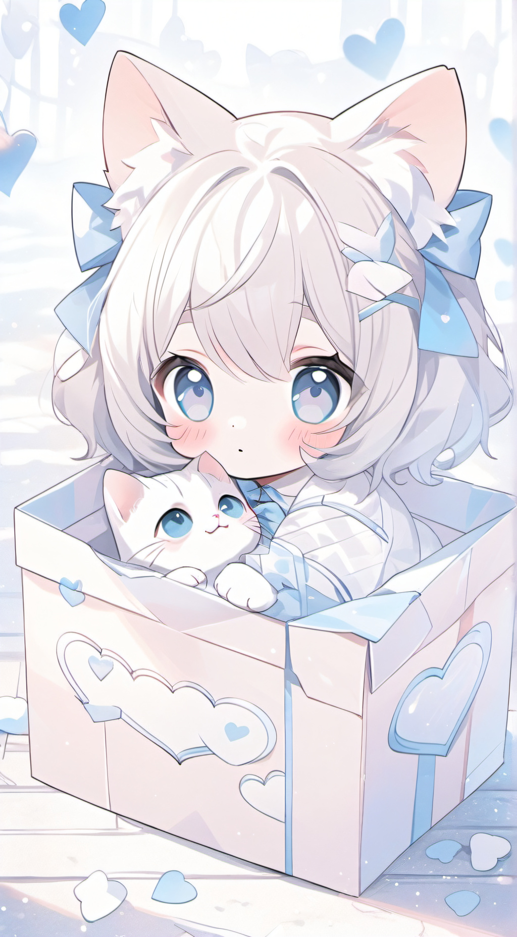 ai character: gatita bebe background