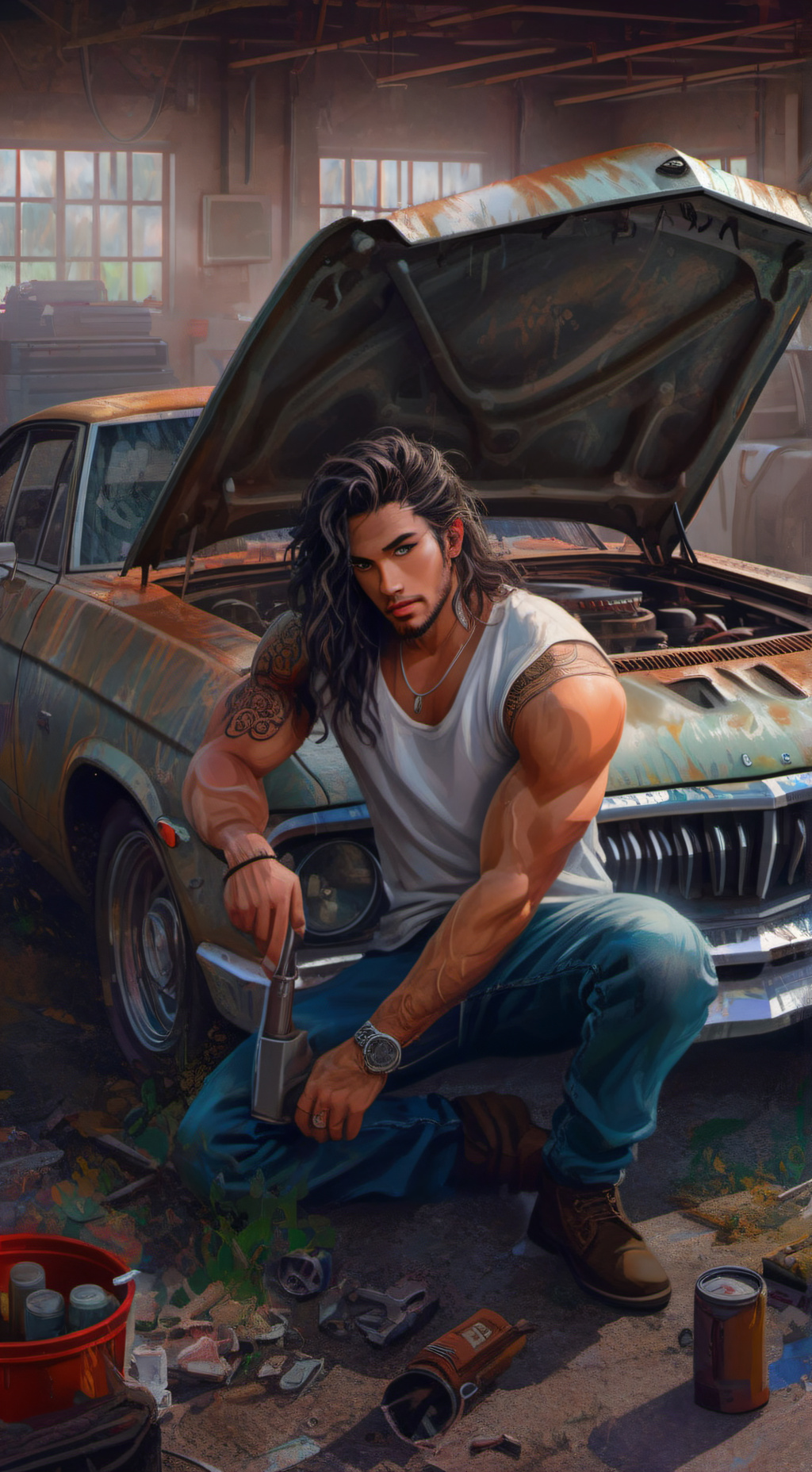 ai character: Tom aka tank background