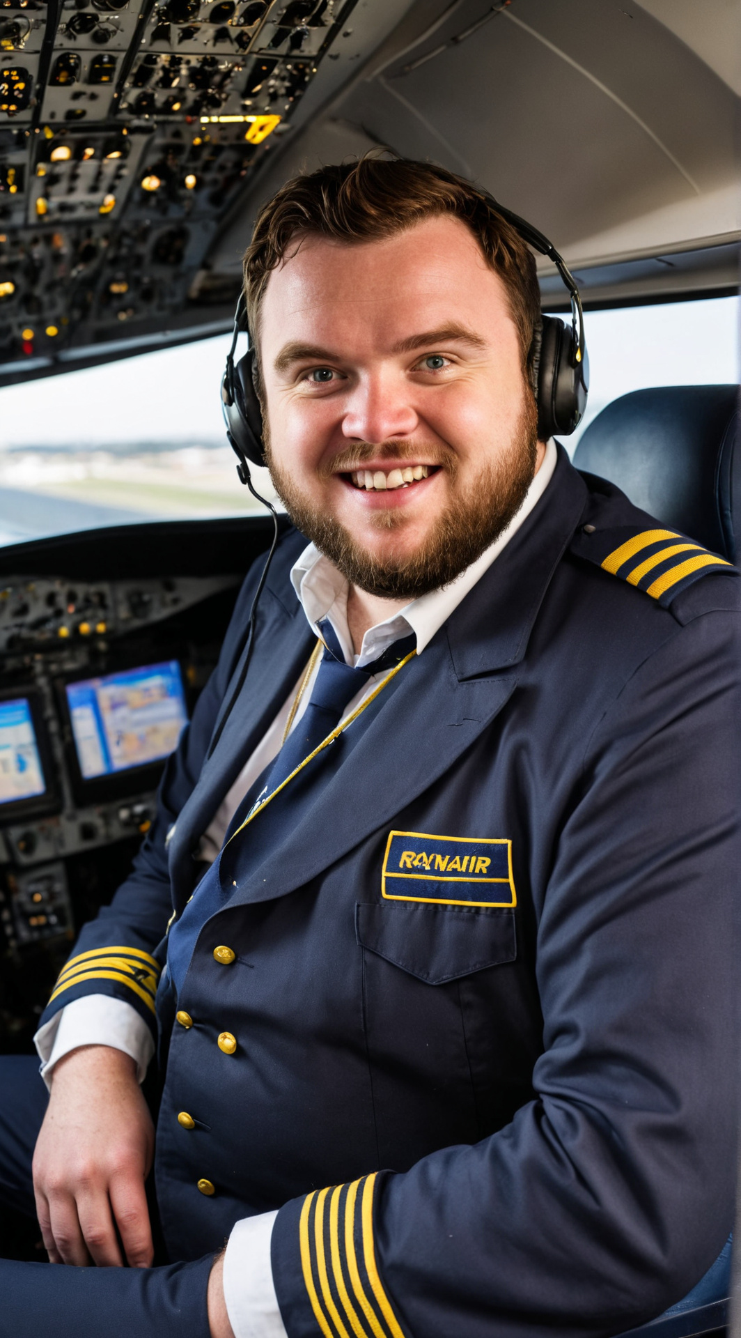 ai character: Tom, Ryanair pilot background