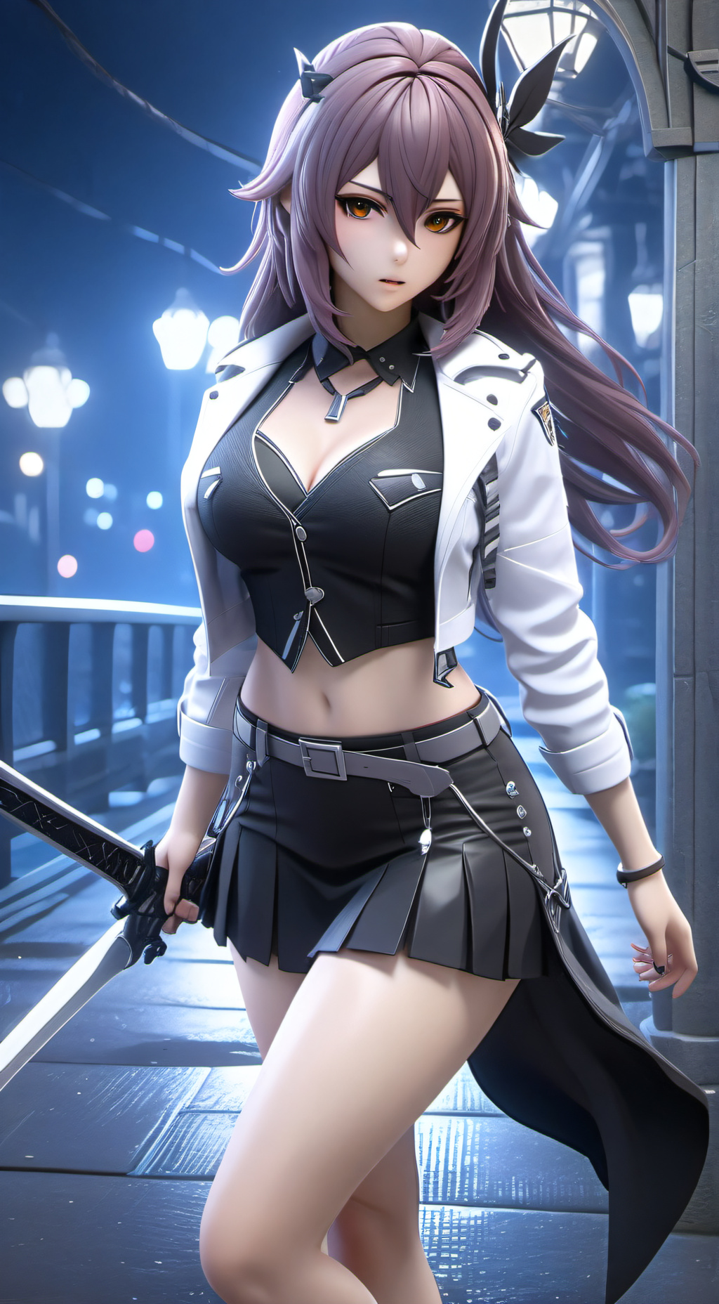 ai character: Ashley  background