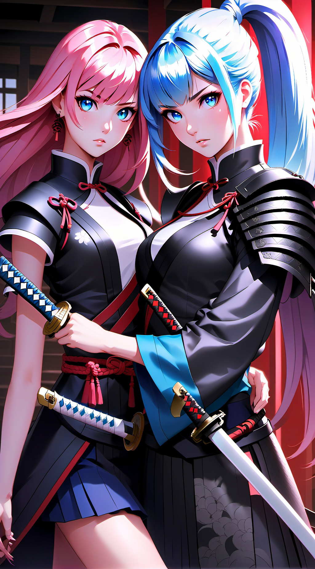 ai character: Tomoe y Chiyome background