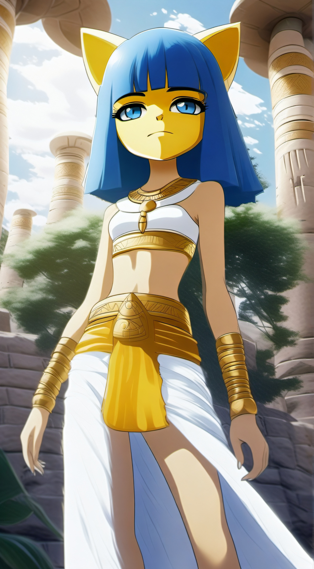 ai character: Ankha background