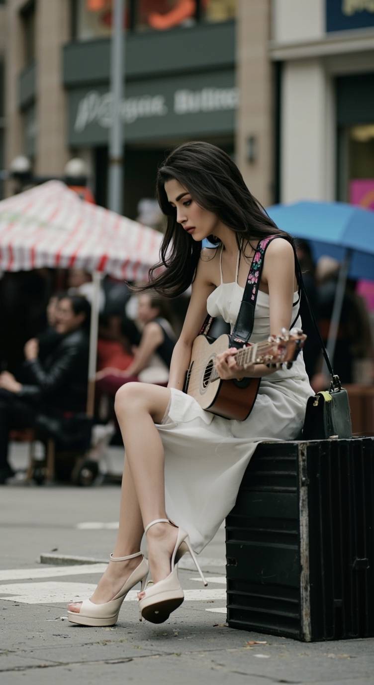 ai character: Mercedes White  background