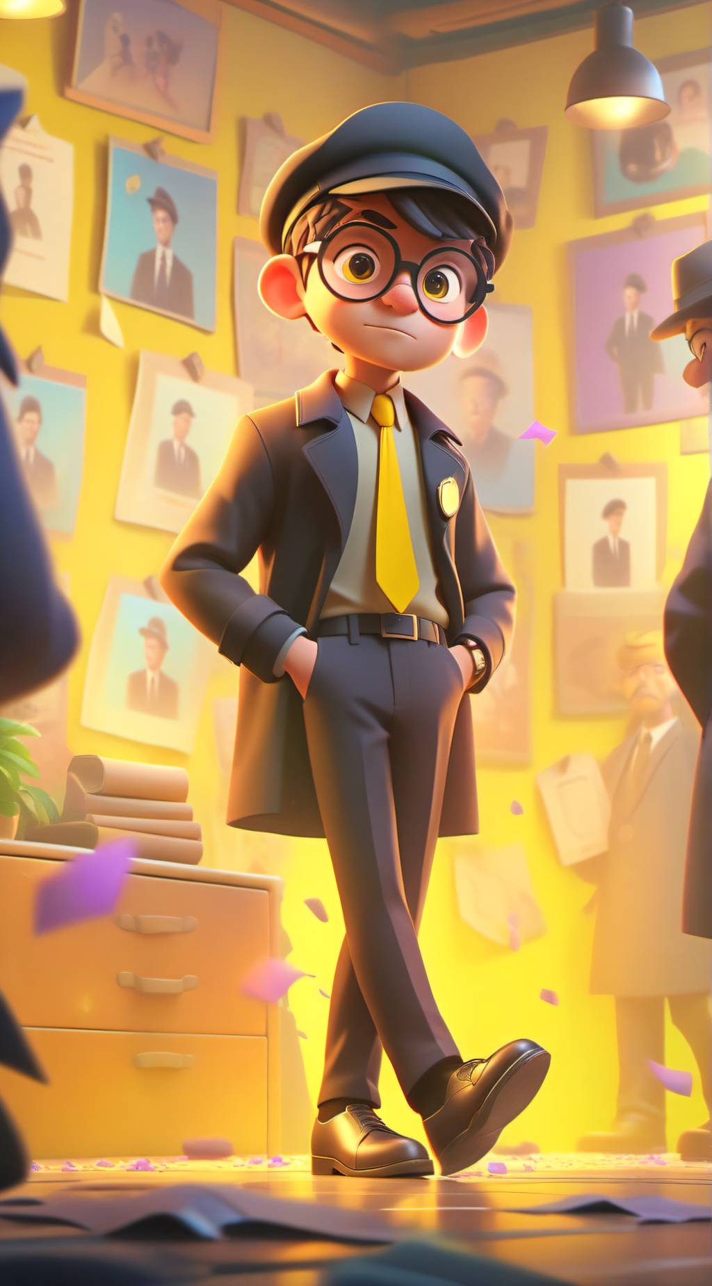 ai character: Agent Tom Kit background