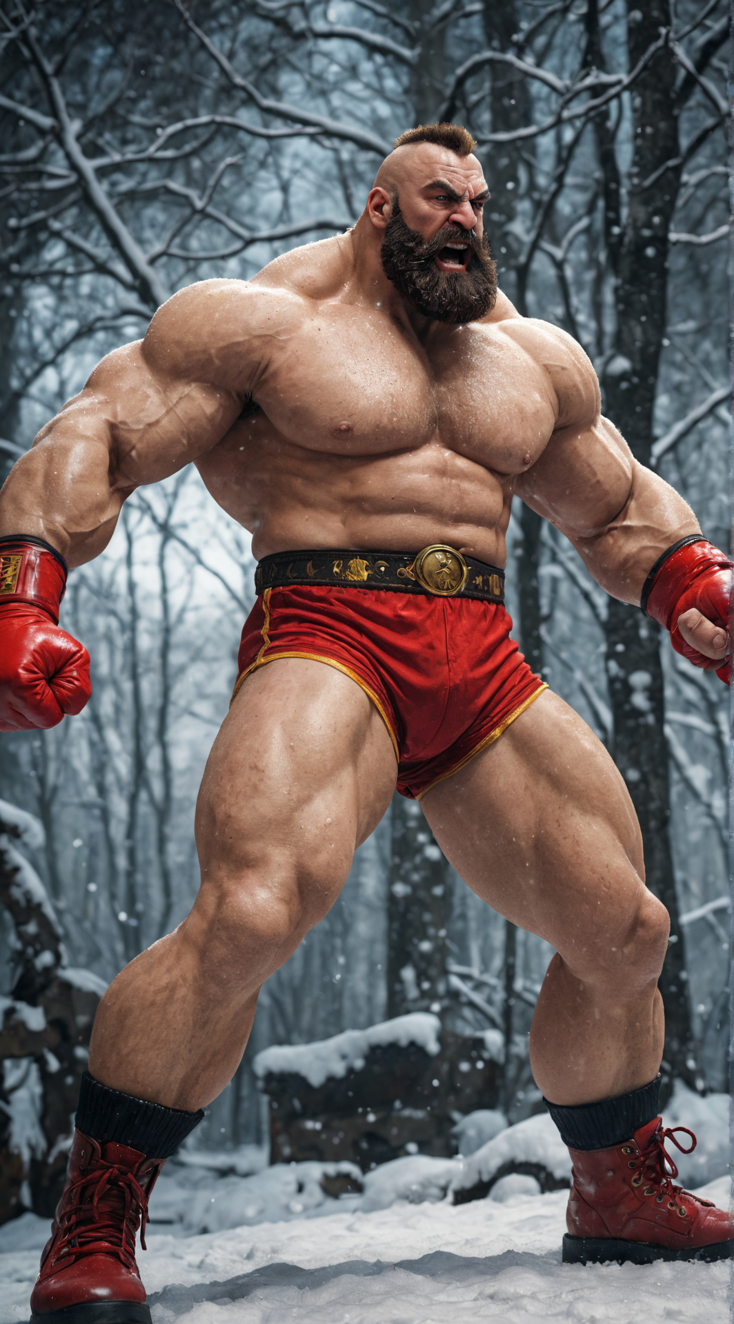 ai character: Zangief background