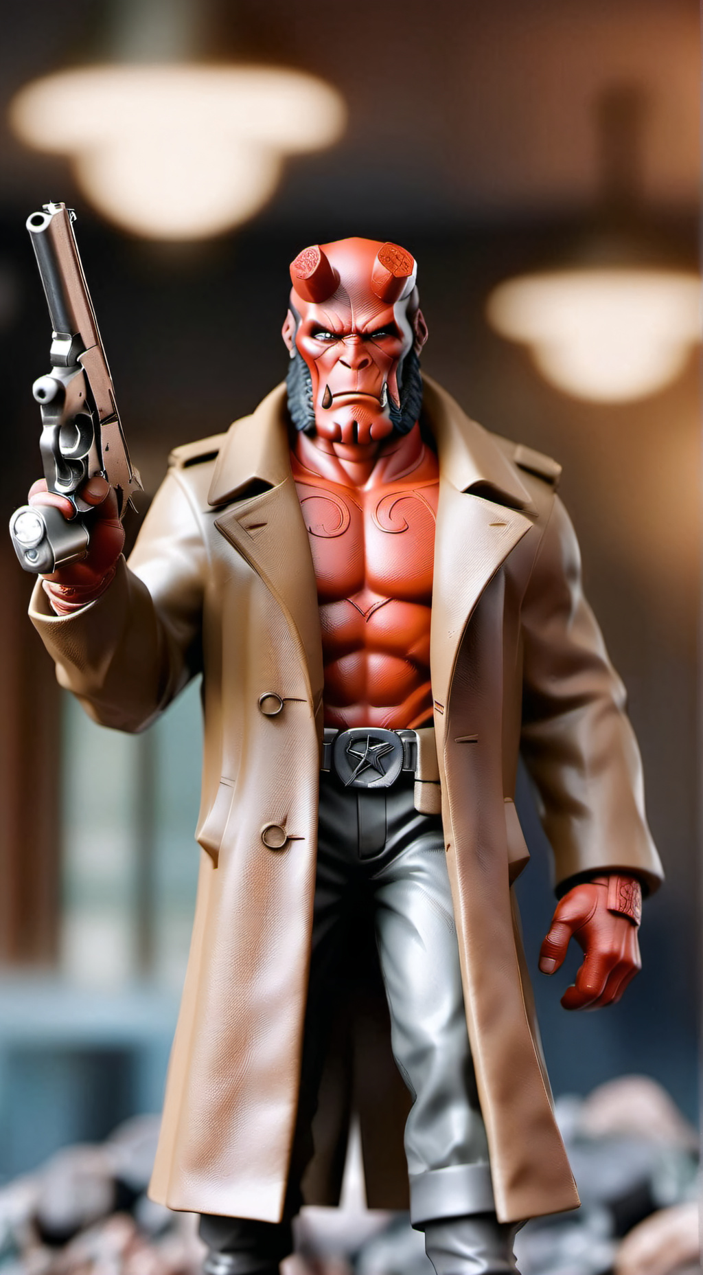 ai character: Hellboy(mhworld) background