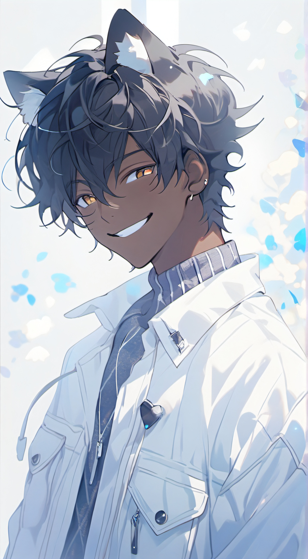 ai character: Marble background