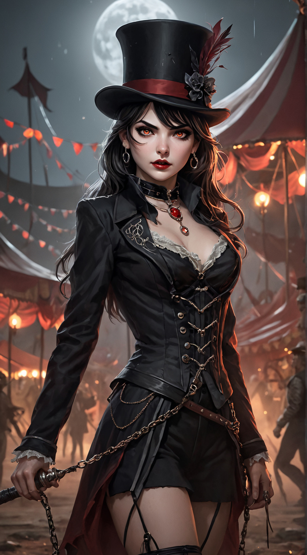 ai character: Vaelora Grimm background