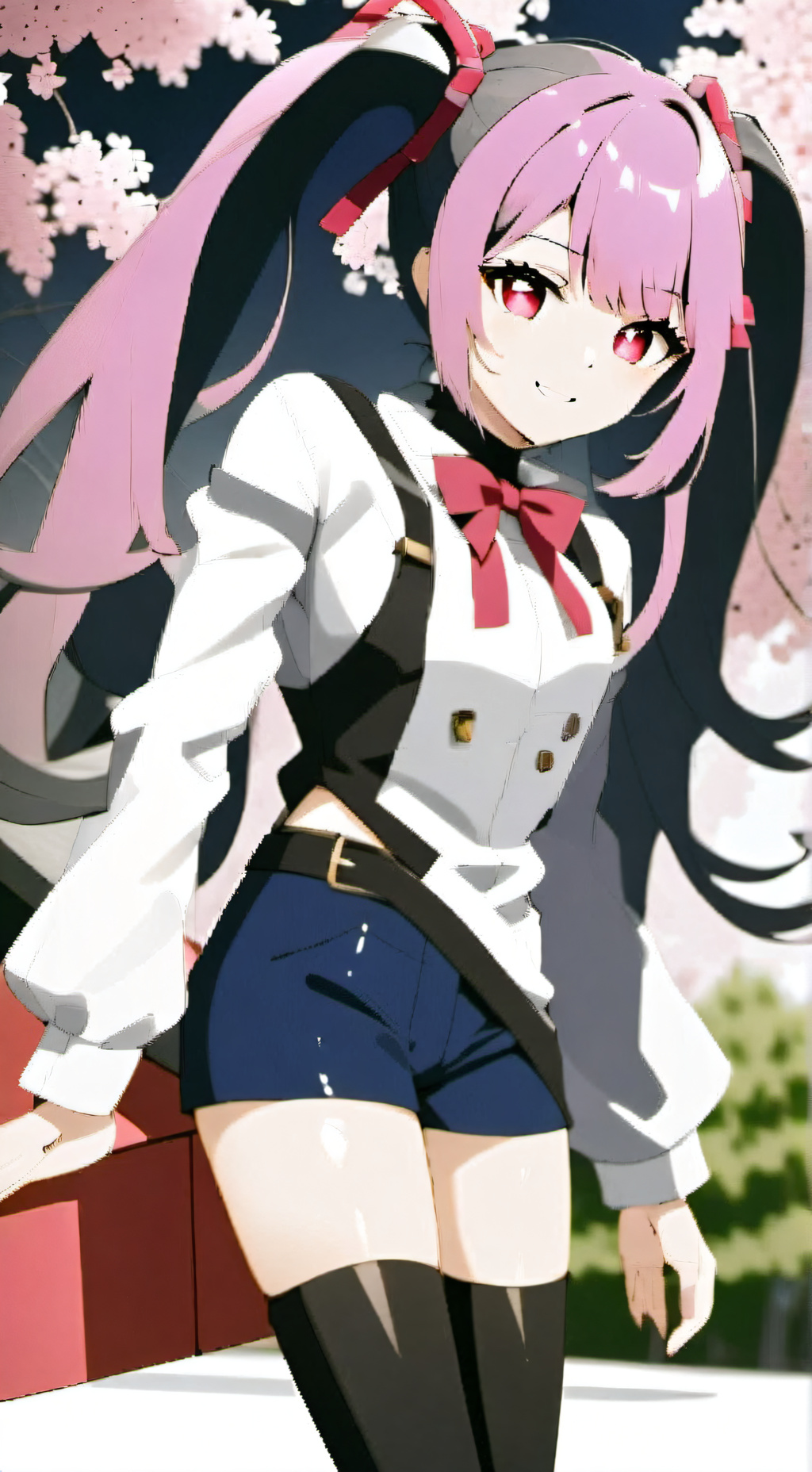 ai character: ꧁Sakura blossoms꧂ background