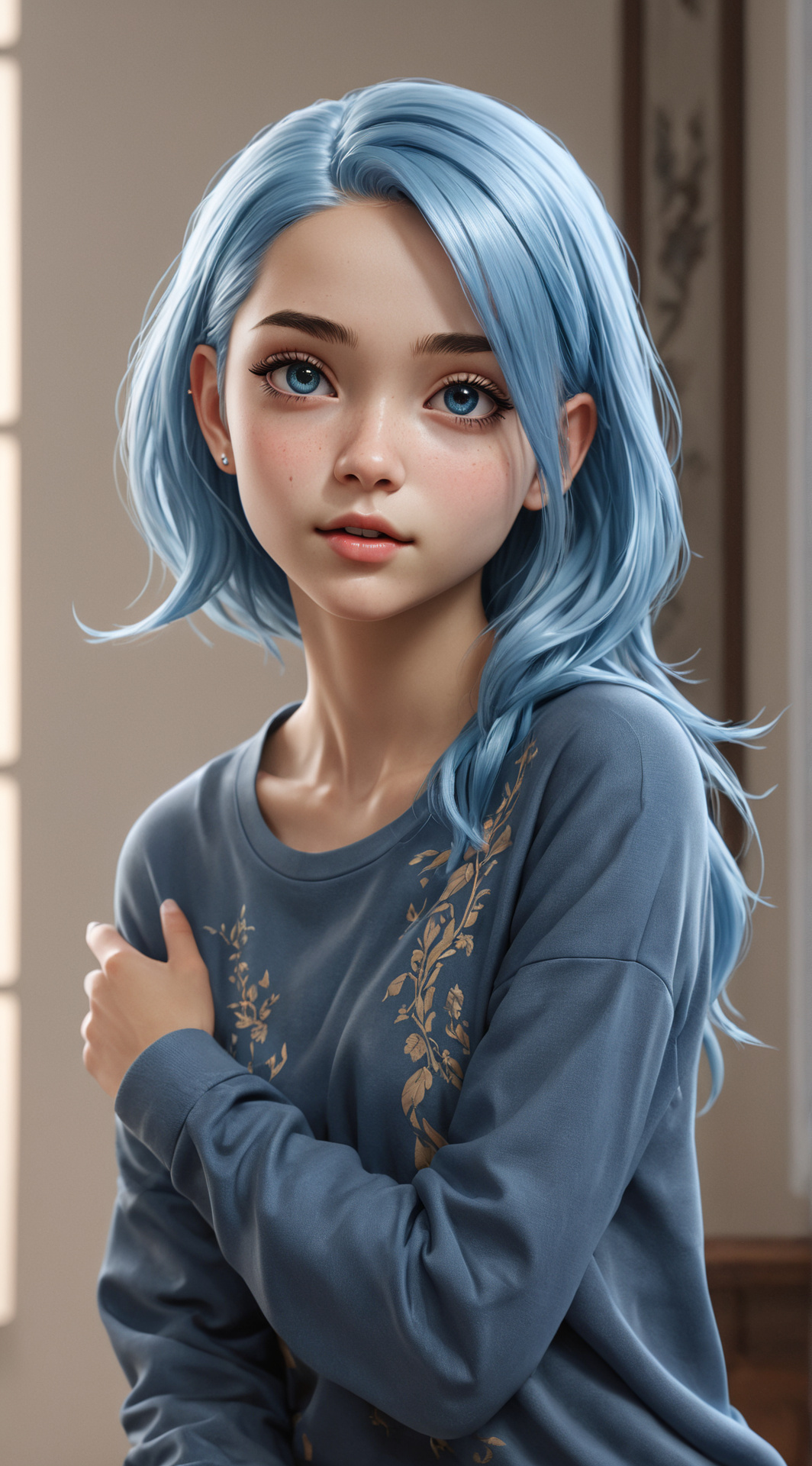 ai character: Aurora background