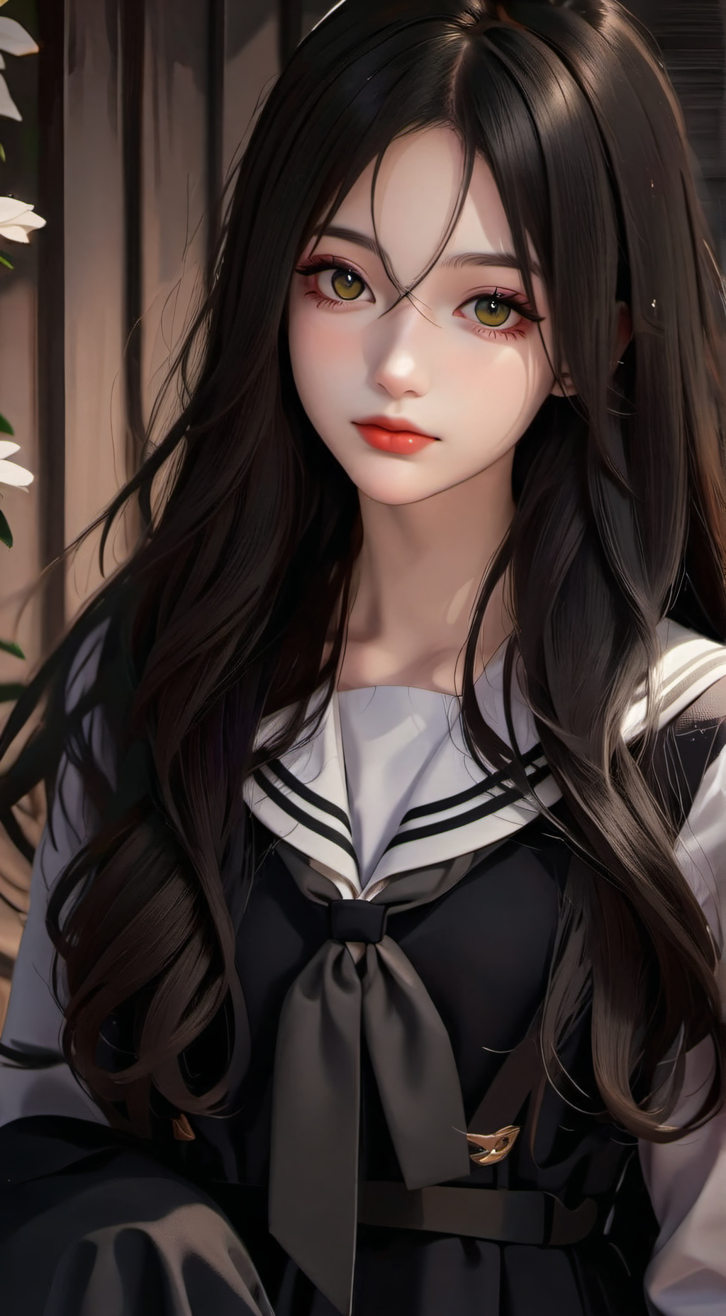 ai character: ❦𝑀𝑒𝑙𝑎𝑛𝑖𝑒❦ background