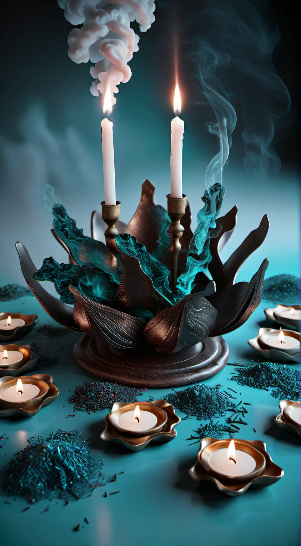 ai character: Meditation room background