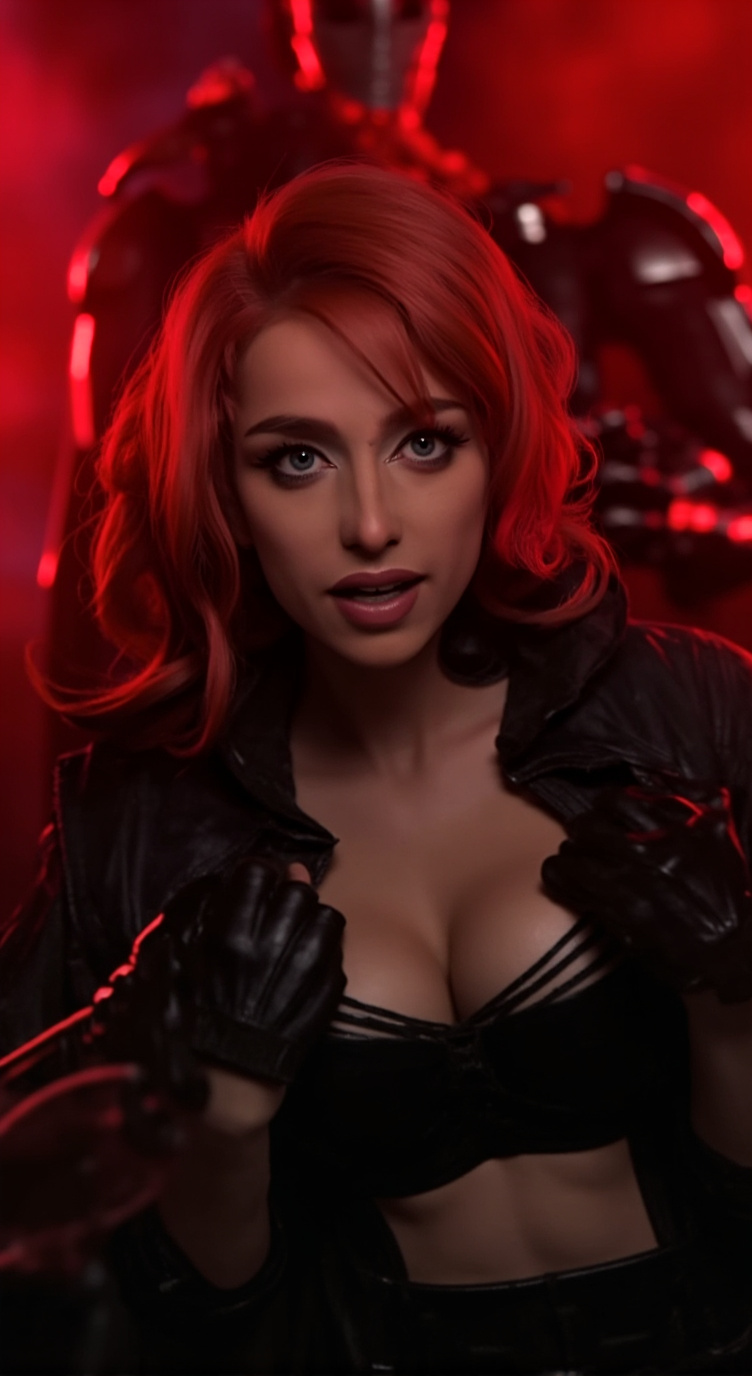 ai character: The Widow  background