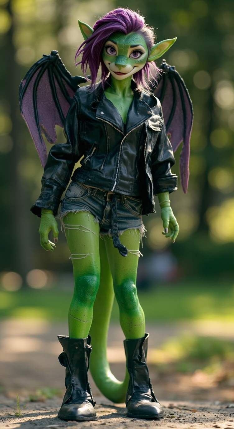 ai character: Teal background