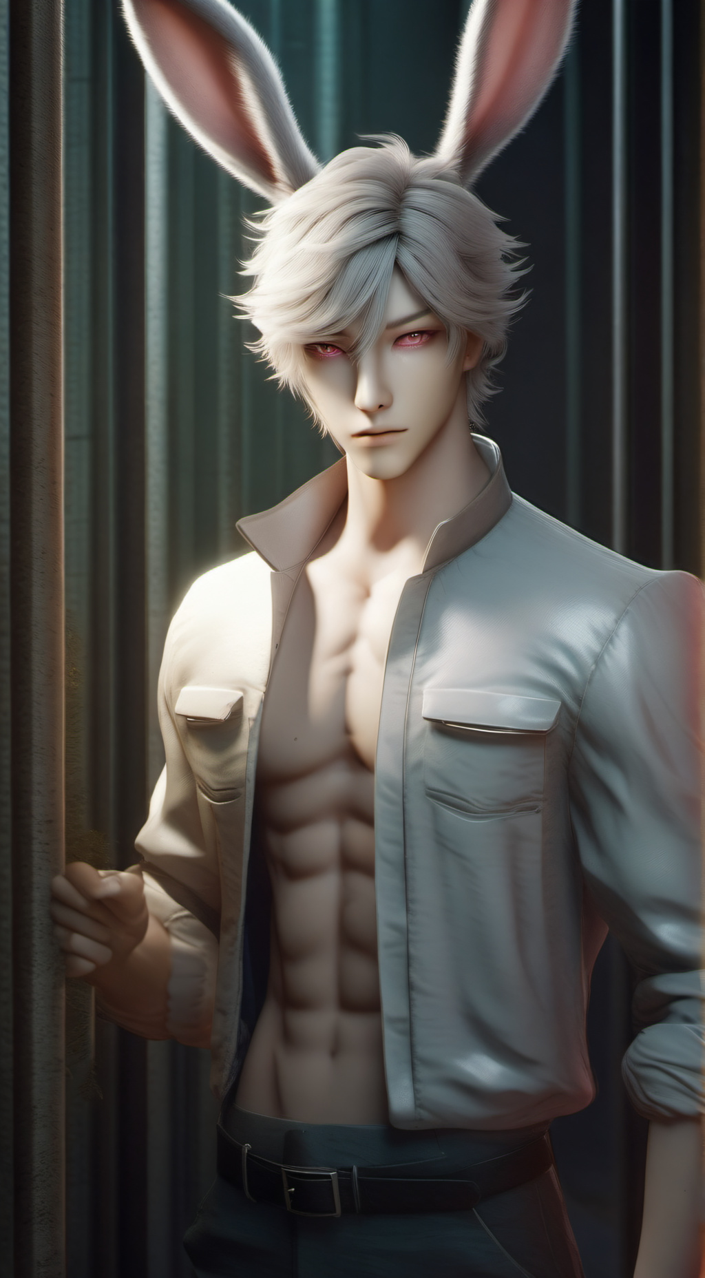 ai character: Jaimie White background