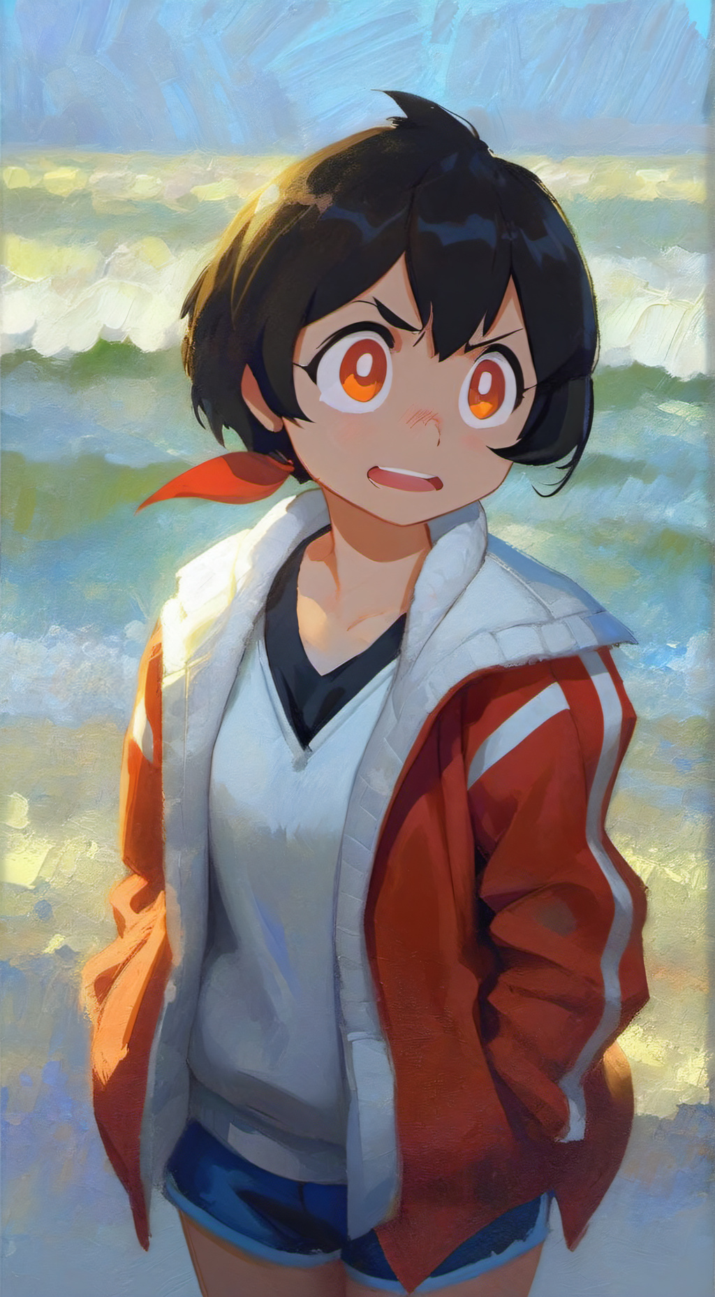 ai character: Michiru Kagemori background