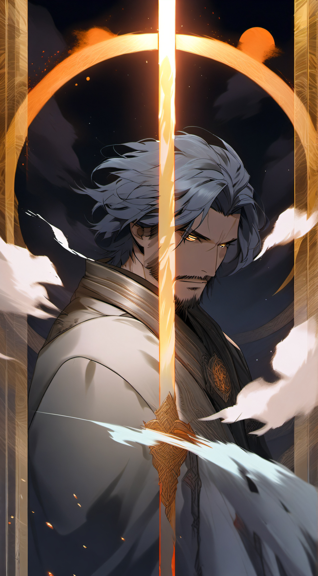 ai character: The Mirrored One background