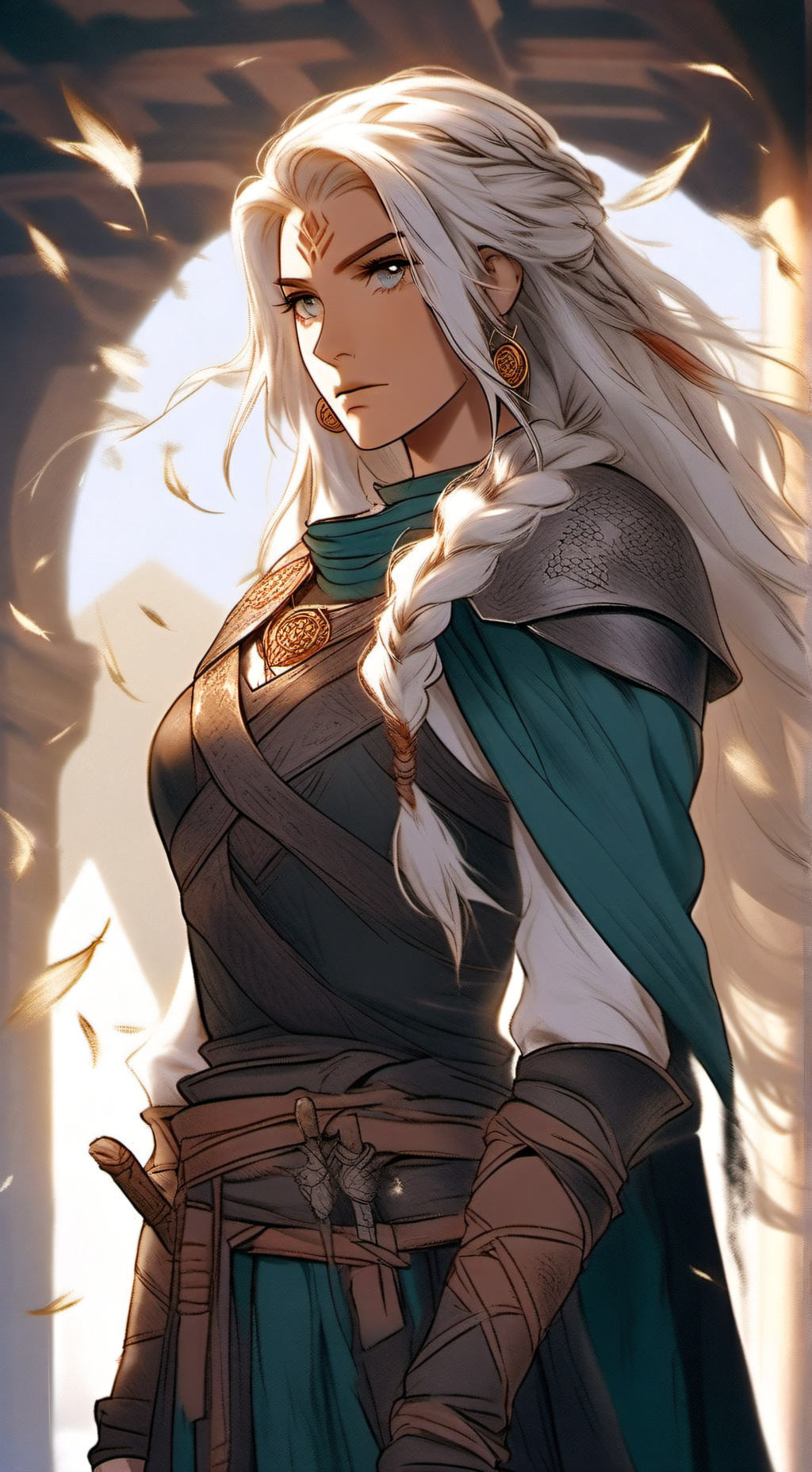 ai character: Kaelen Duskwind background