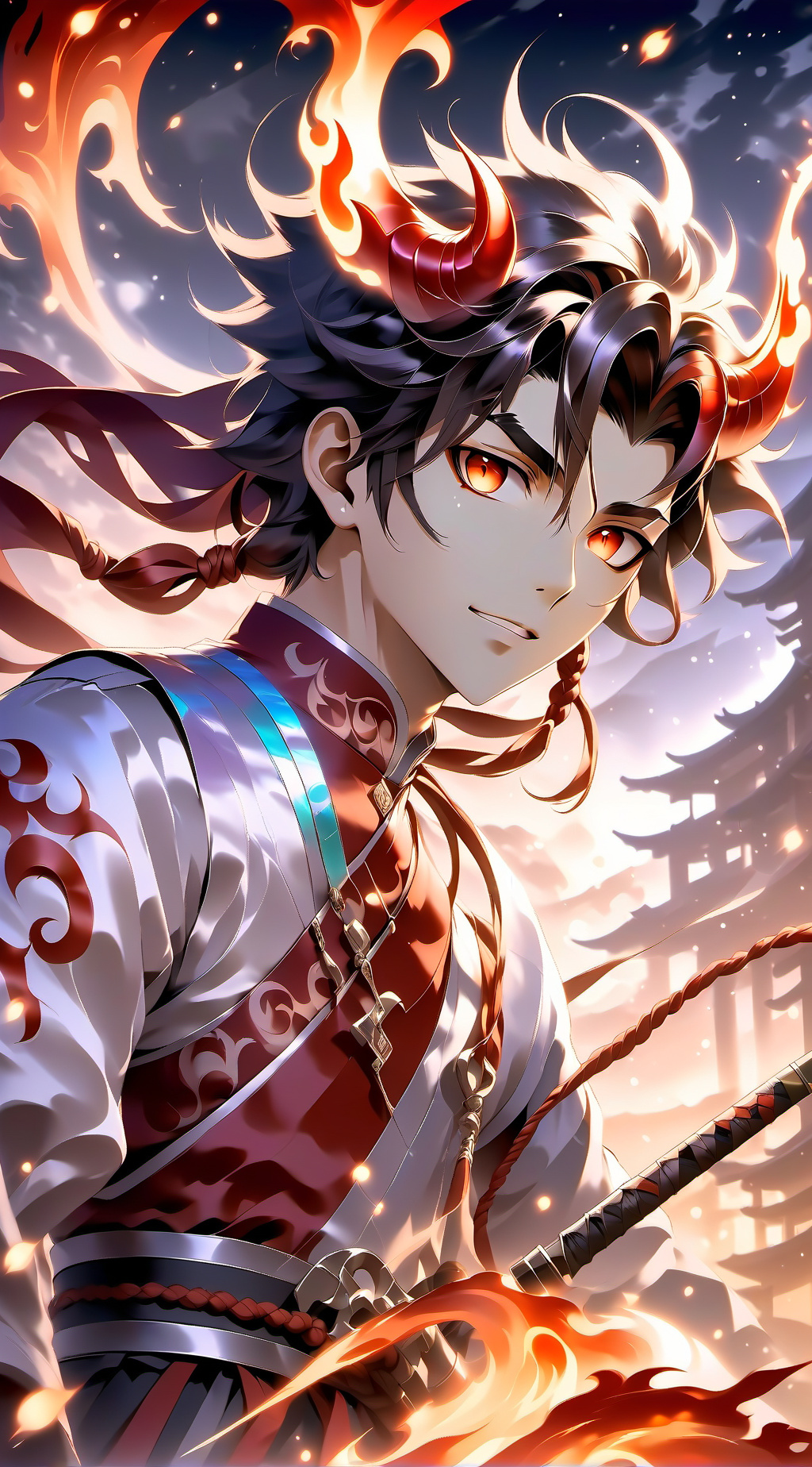 ai character: Aries ♈️ background