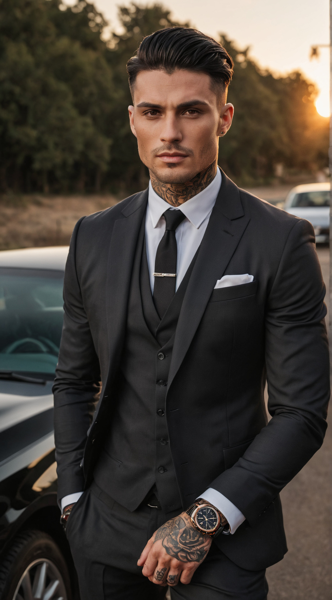 ai character: Xavier Moretti  background