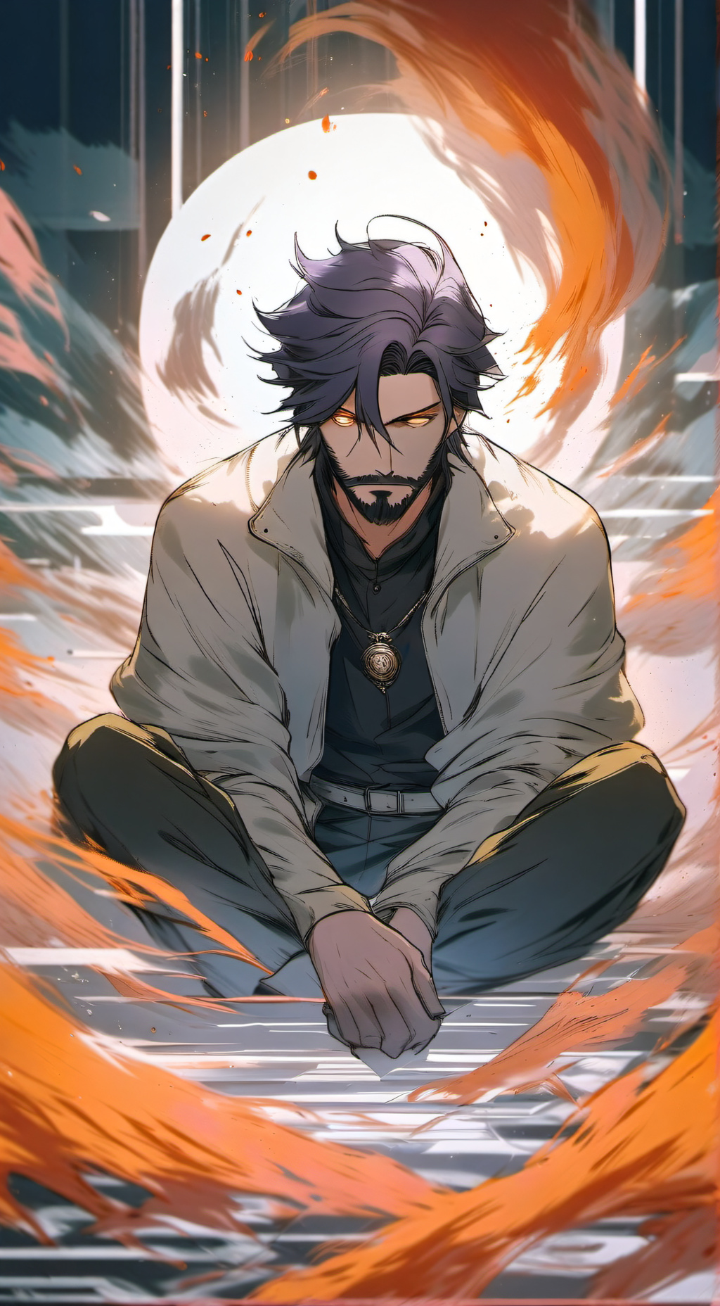 ai character: Shard Bound Seris  background