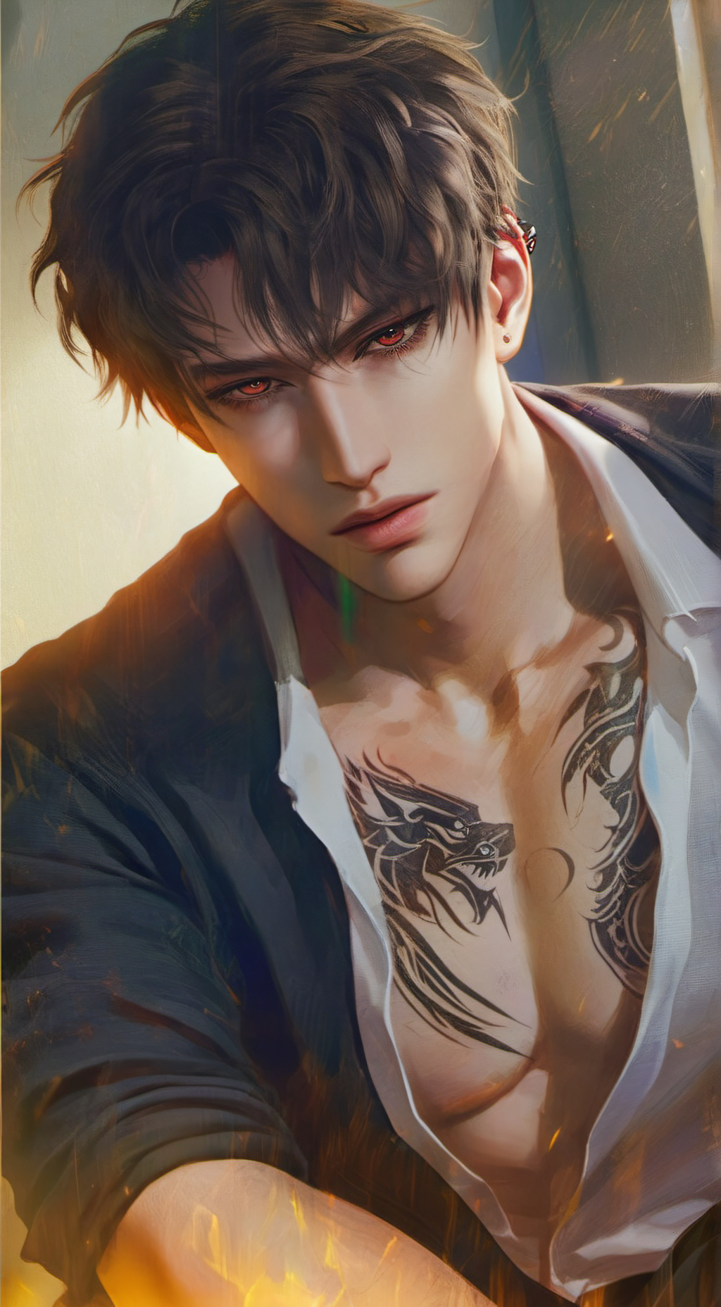 ai character: Leon background