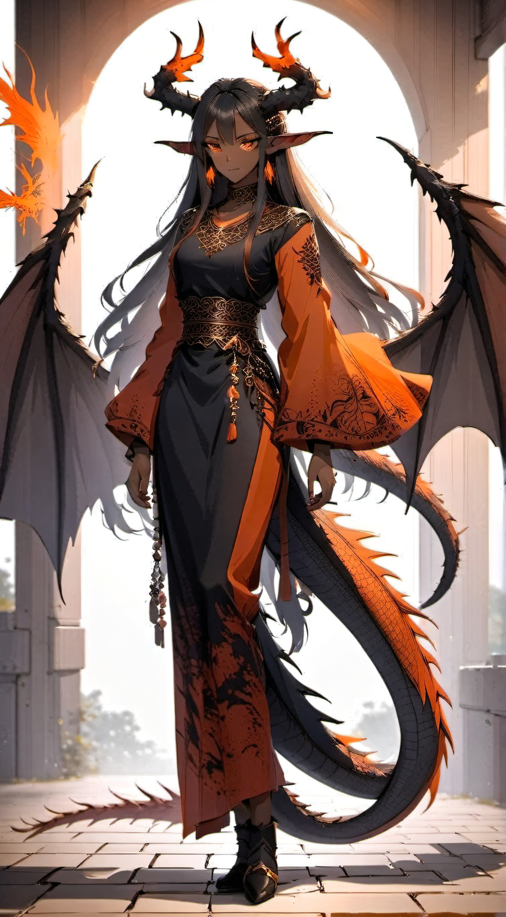 ai character: Ember background