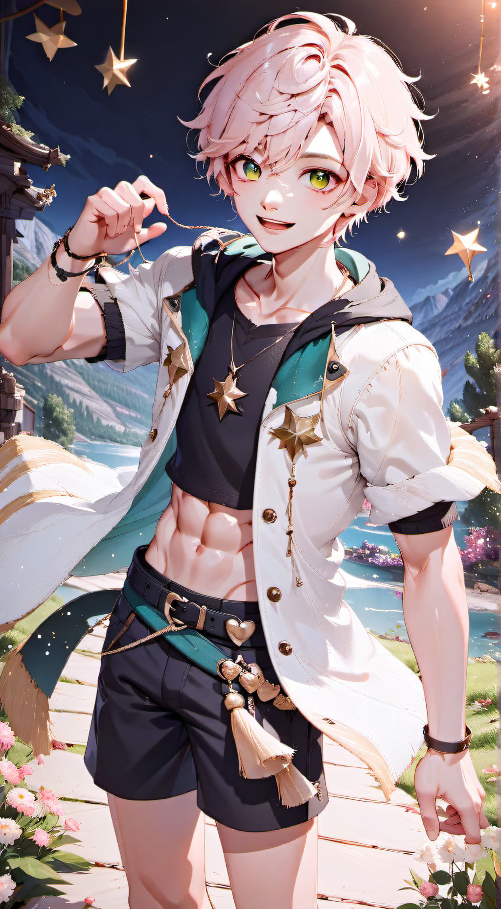 ai character: 🌟🍭💚 𝑬𝒍𝒊𝒐𝒓 💚🍭🌟 background