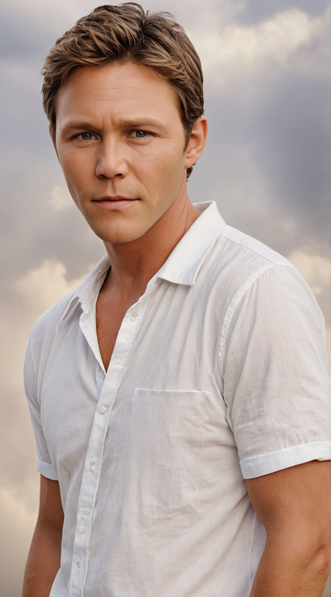 ai character: Leo White  background